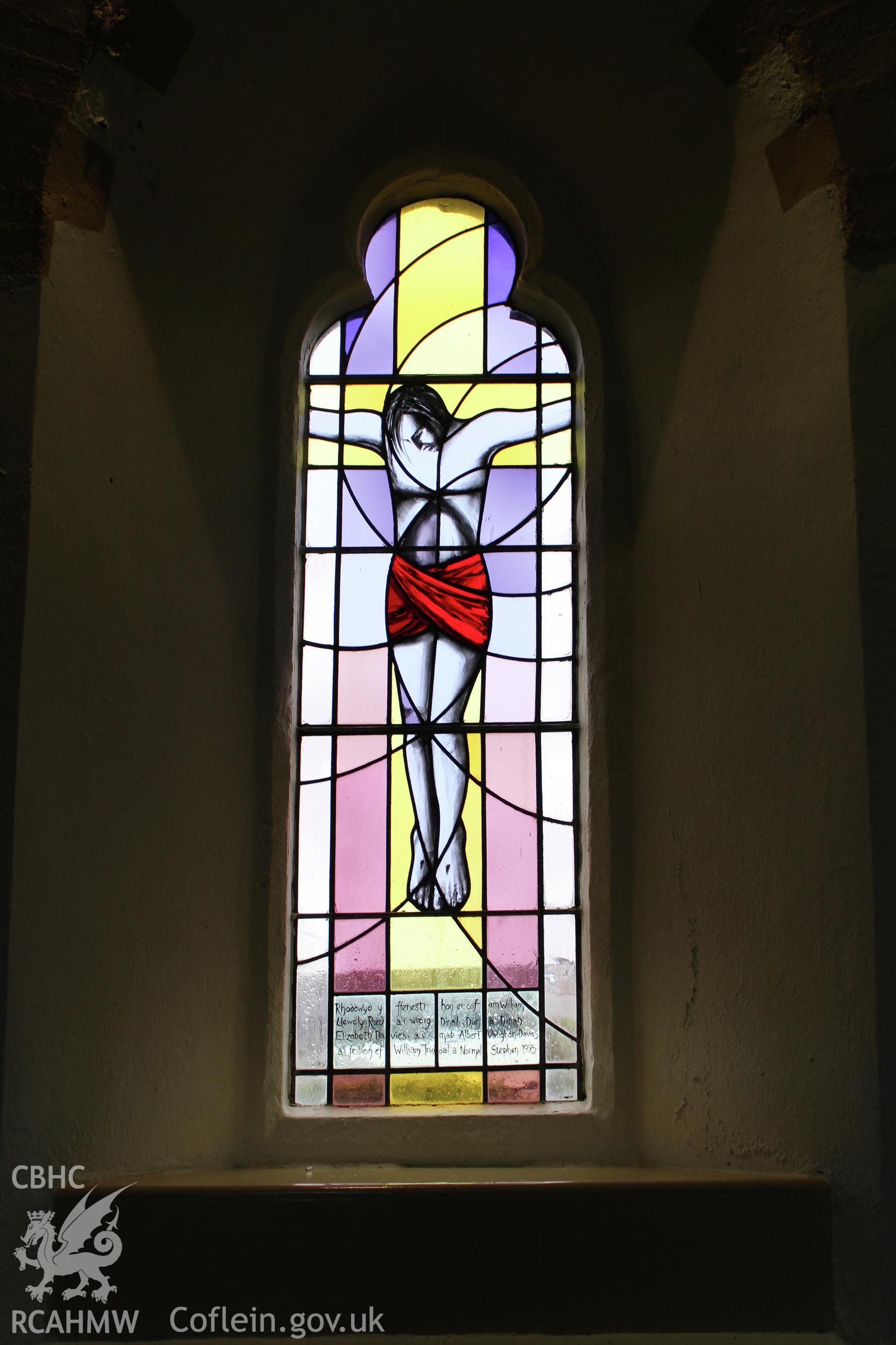 Detail of window: The Crucifixion by caroline Loveys 1995-96