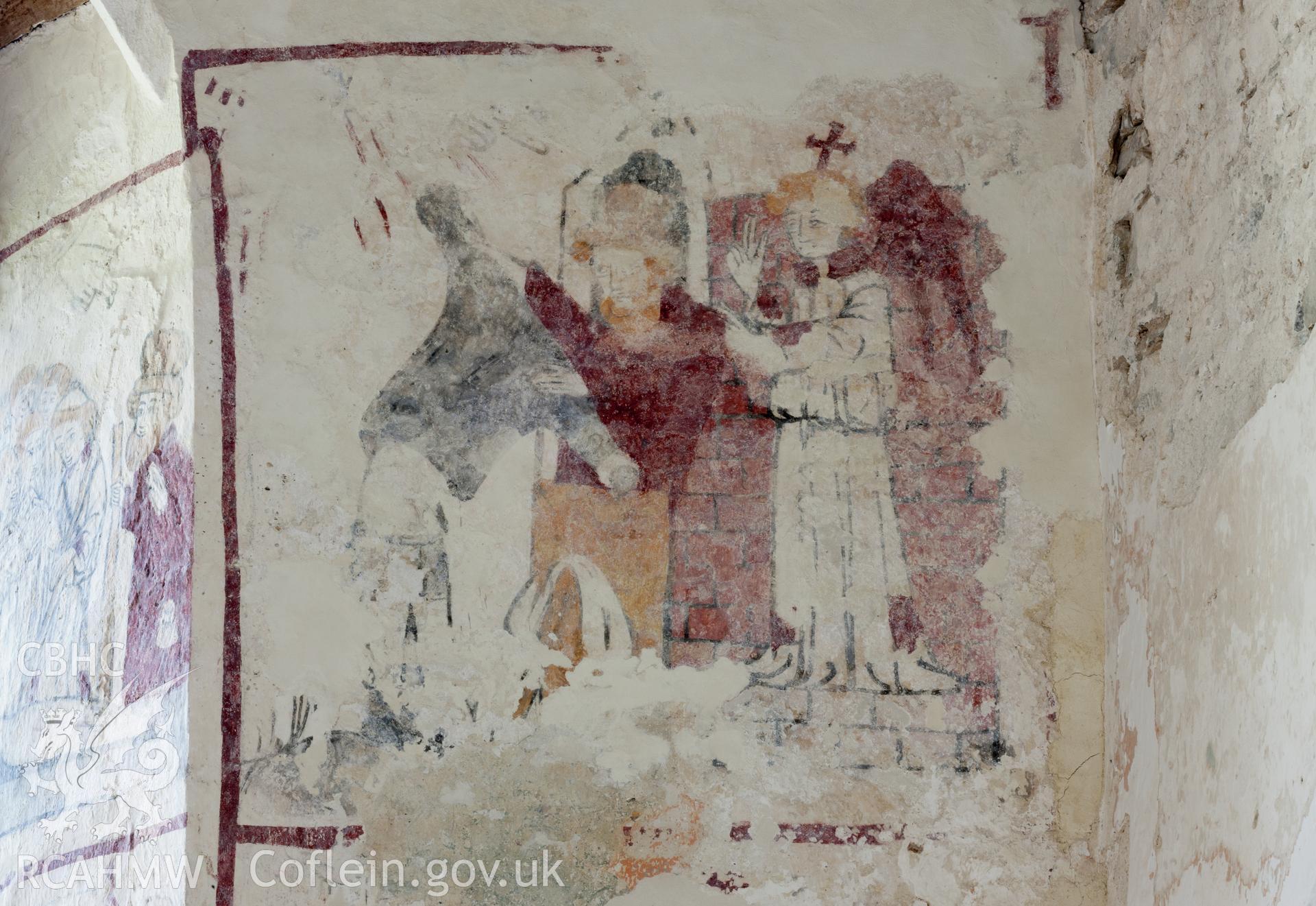 Wallpainting: Seven Acts of Mercy - Clothing the Naked (detail)