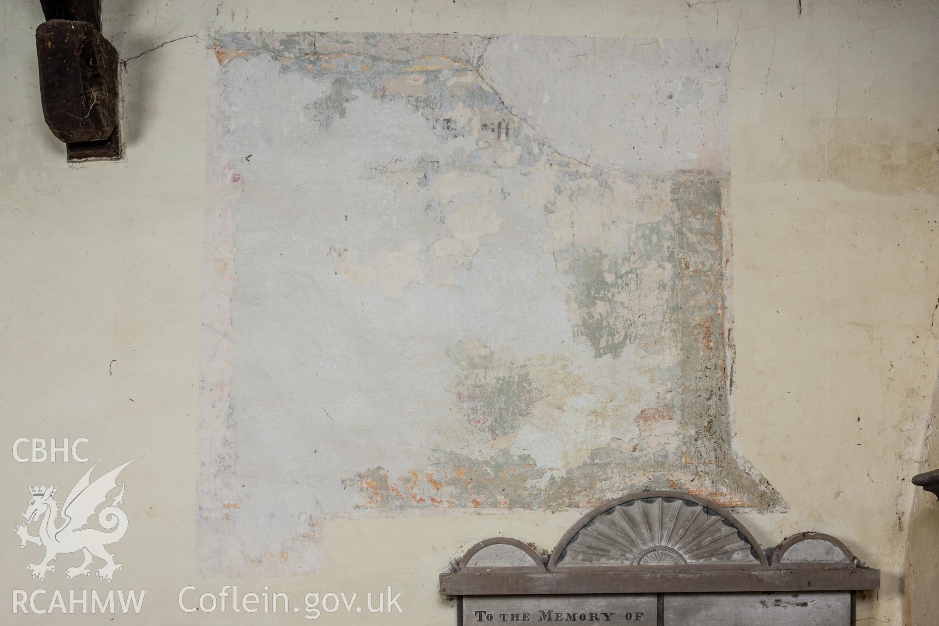 North wall east end, detail