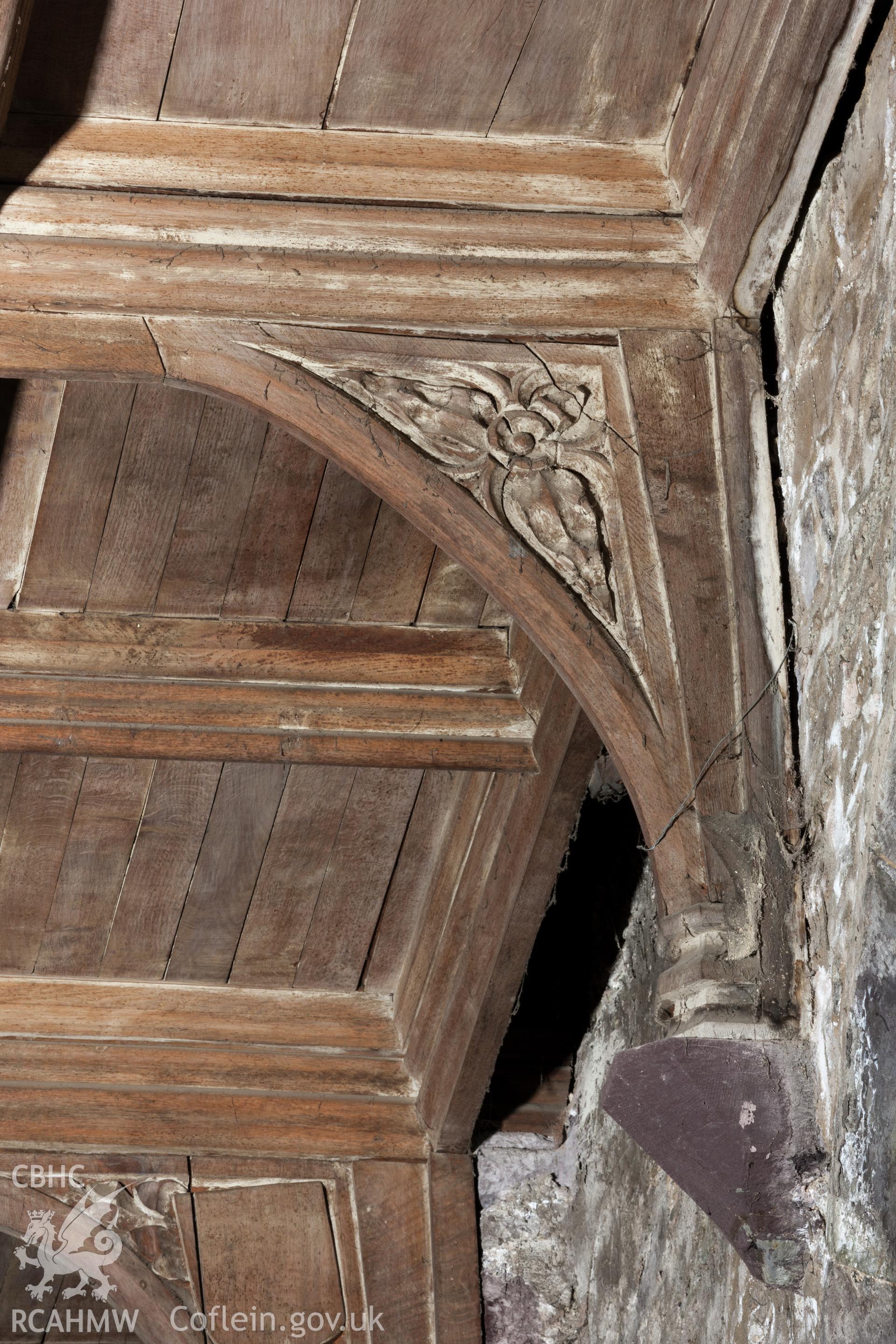 Spandrels in north aisle, west side....