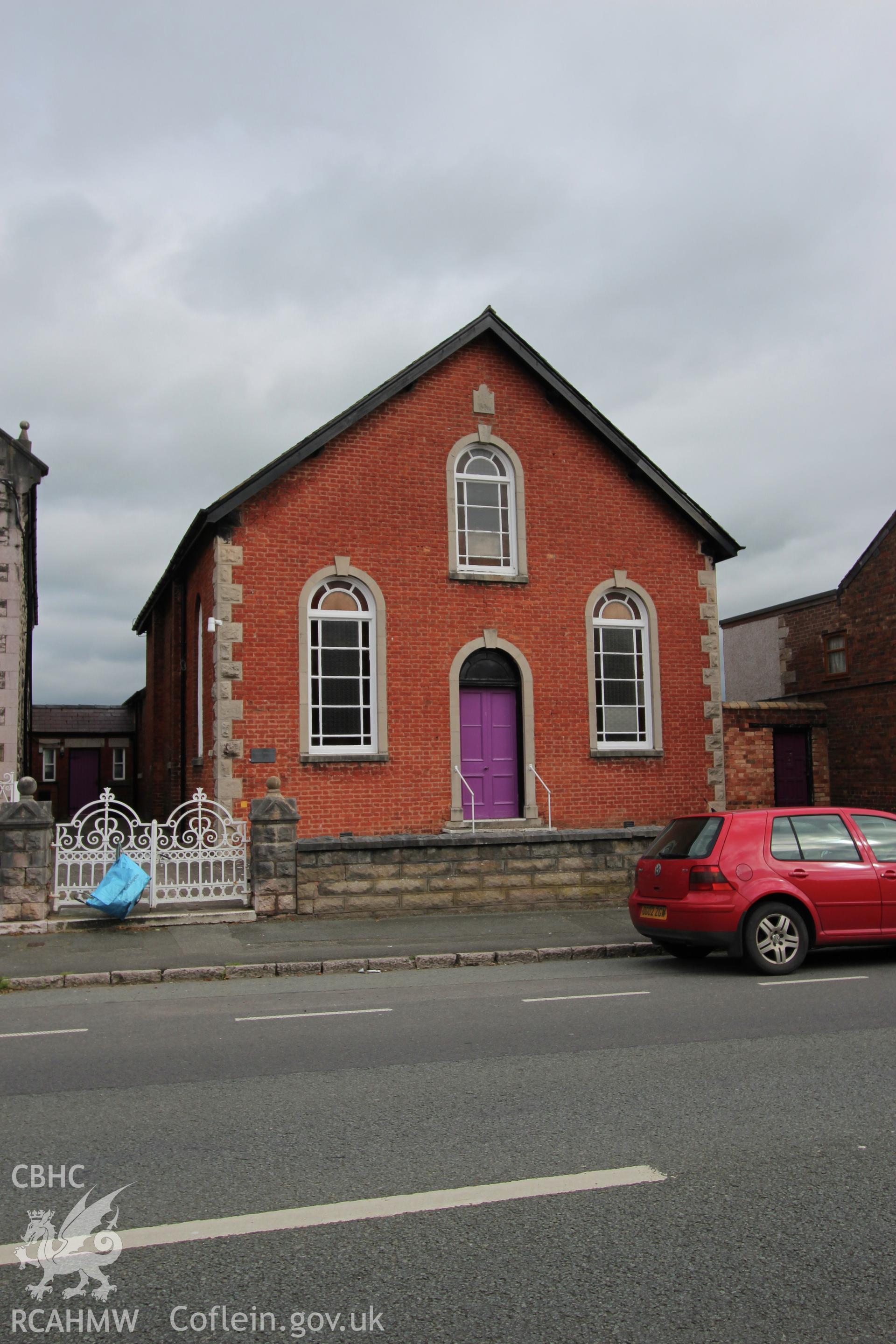 Sebuel Welsh Calvinistic Methodist Chapel, Ruthin facade from south-east
