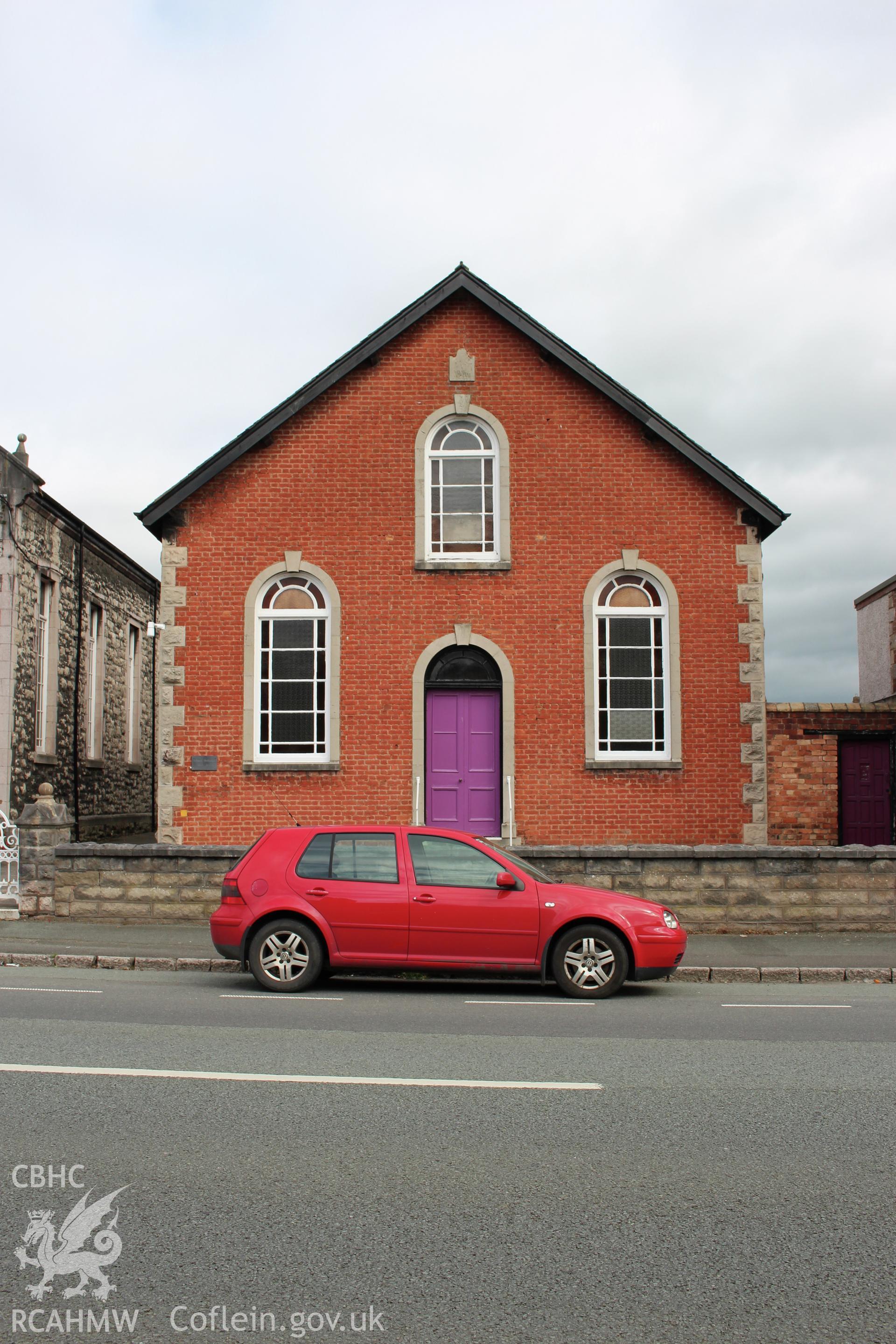 Sebuel Welsh Calvinistic Methodist Chapel, Ruthin facade from south-east