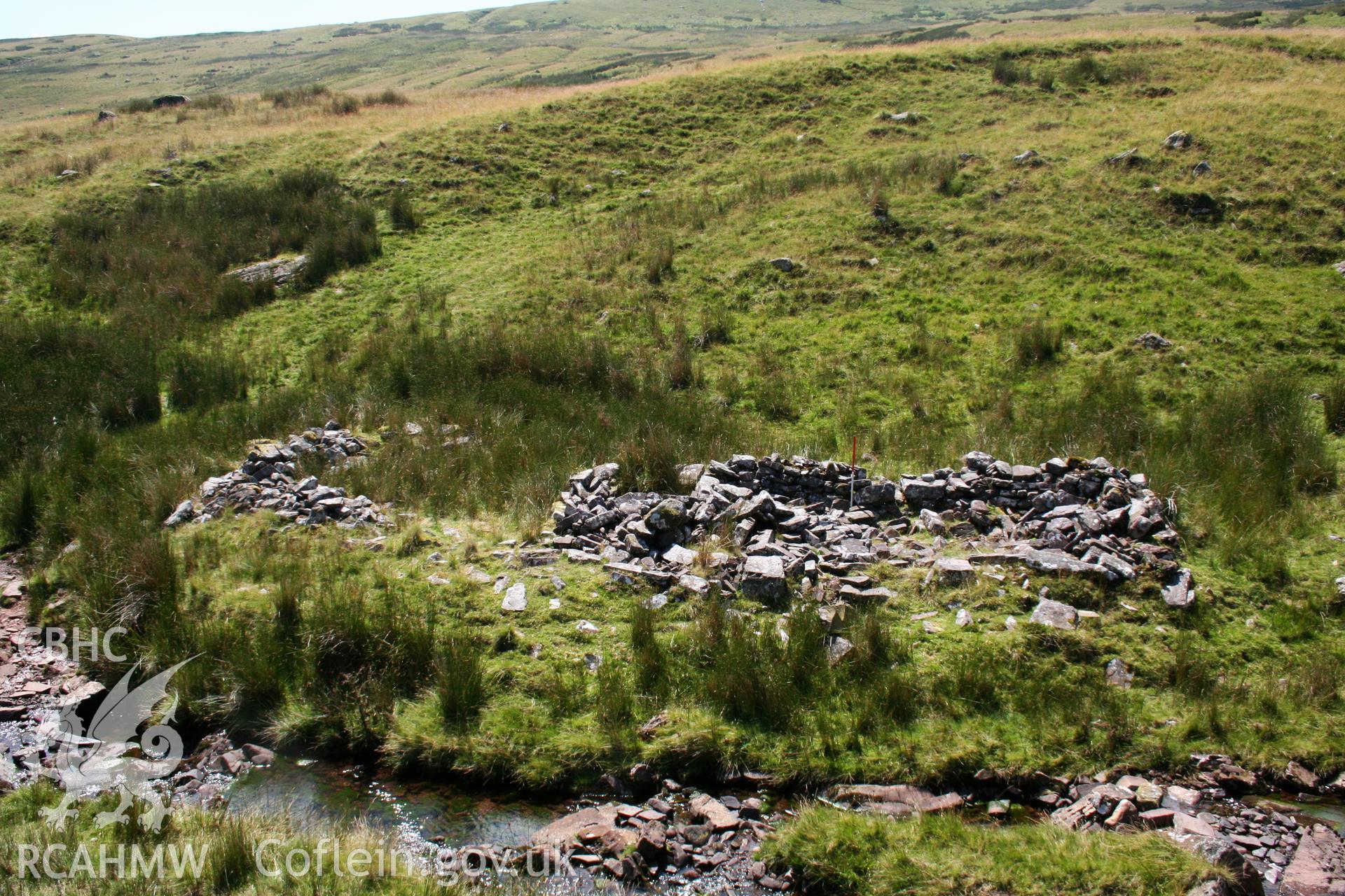 View from the north-west; 1m scale.