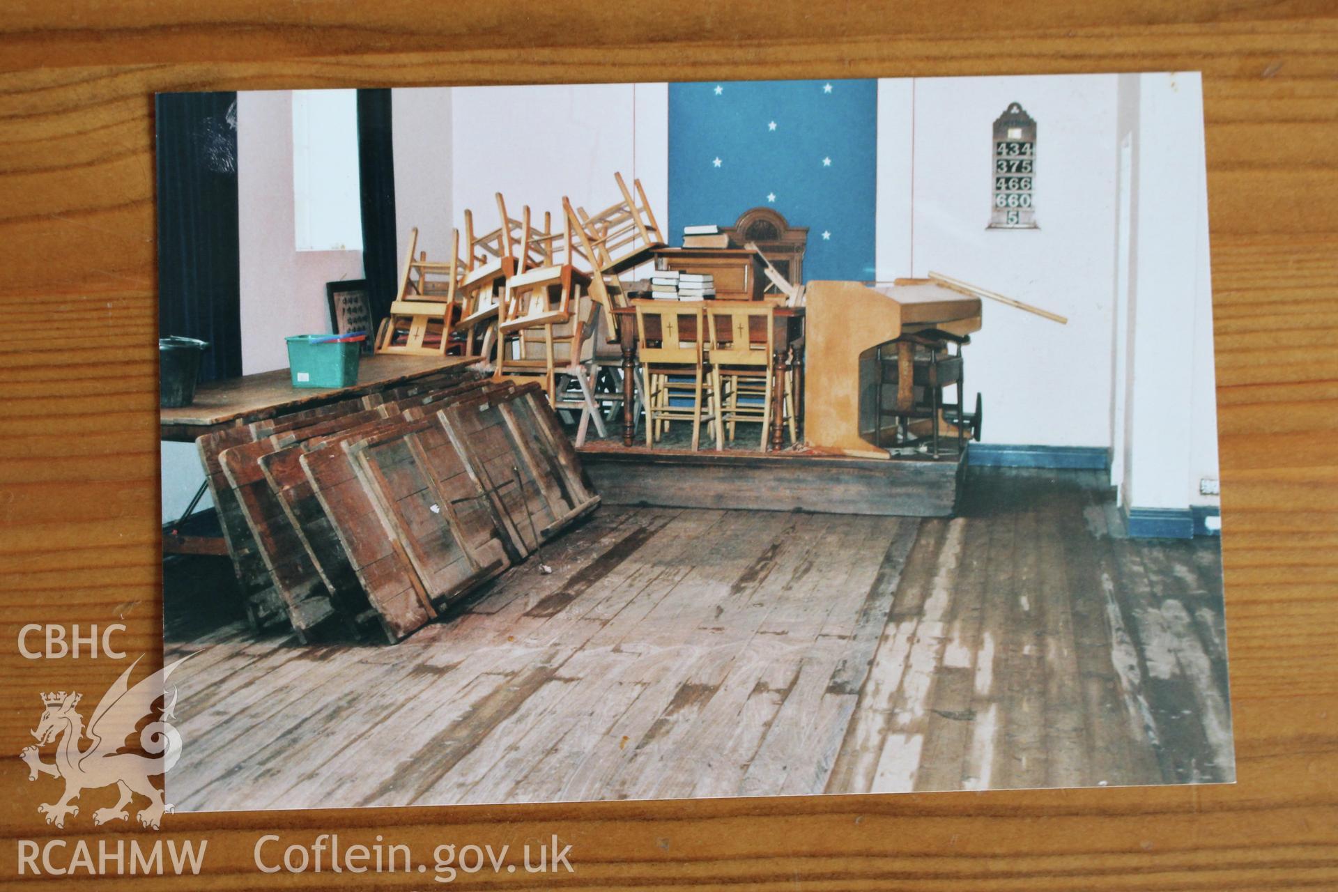 Baptist Chapel, Ruthin, photographs of 2002 flooding