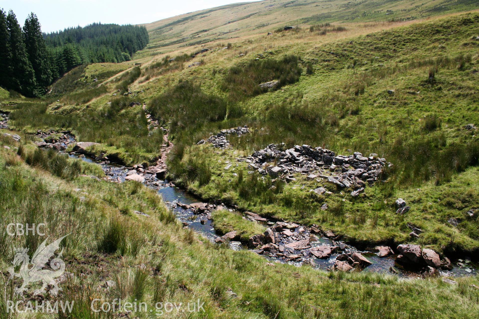 View from the north-east; 1m scale.