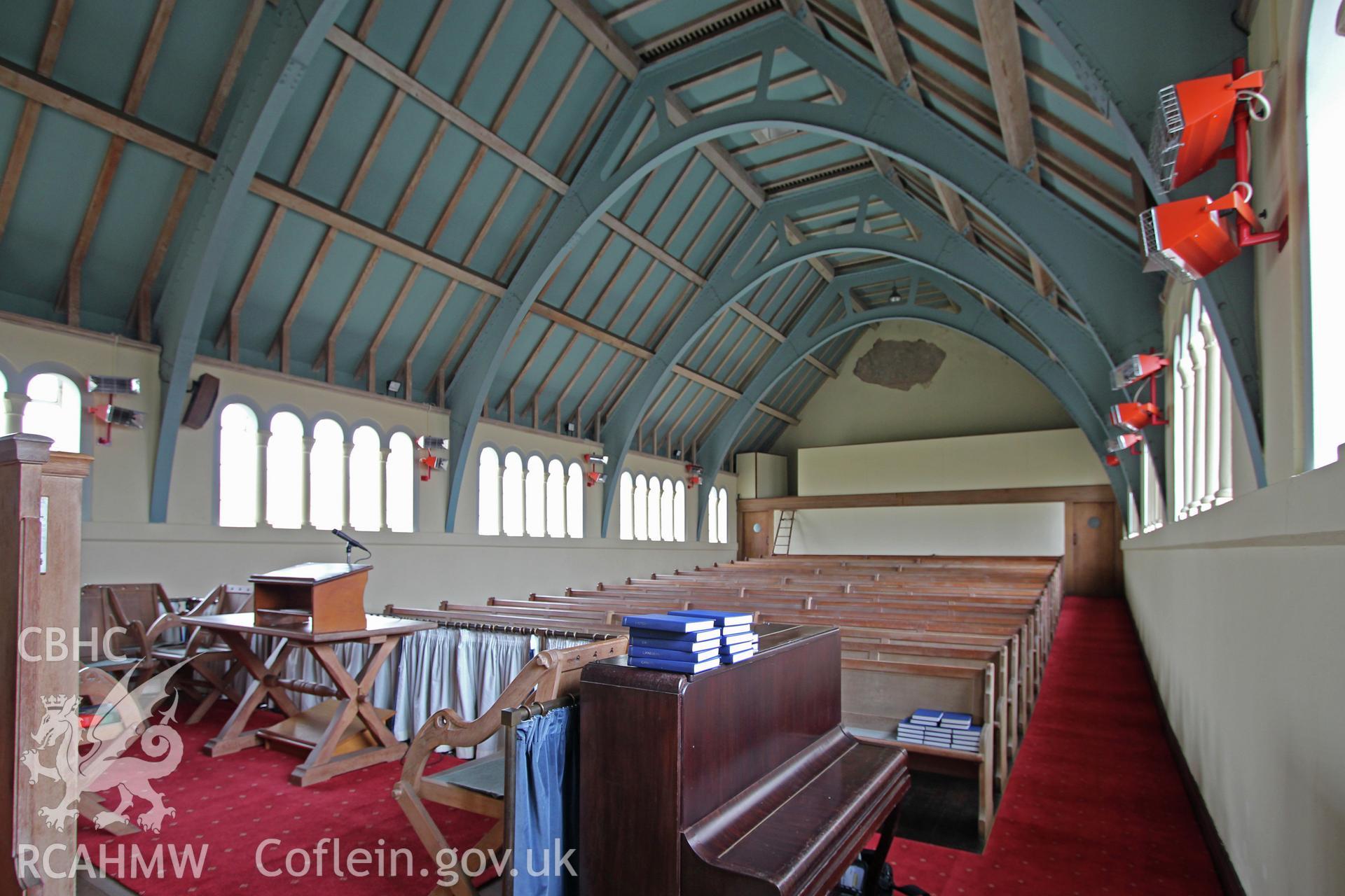 Interior of Baptist Chapel, Ruthin looking south
