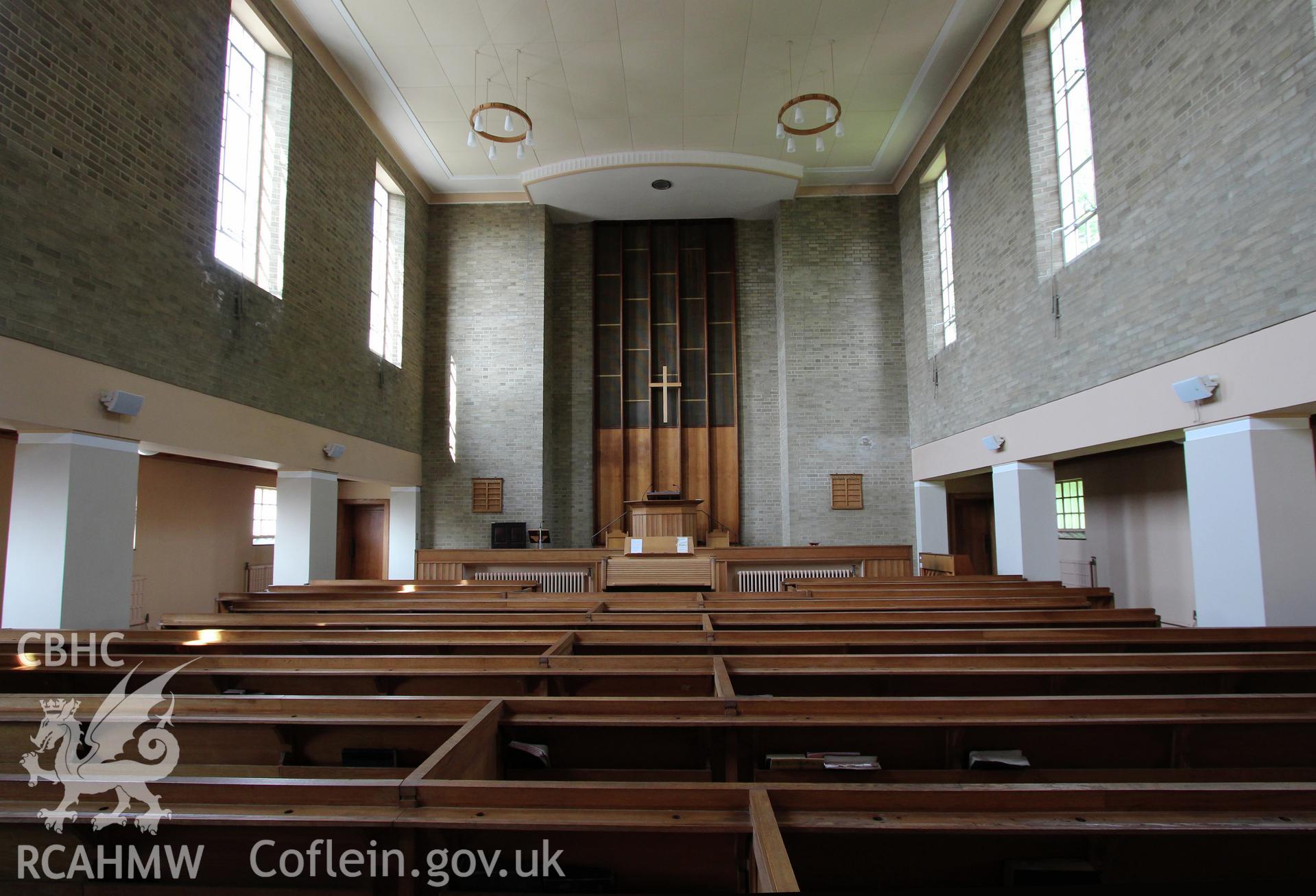 Trinity Chapel, Sketty, interior looking west