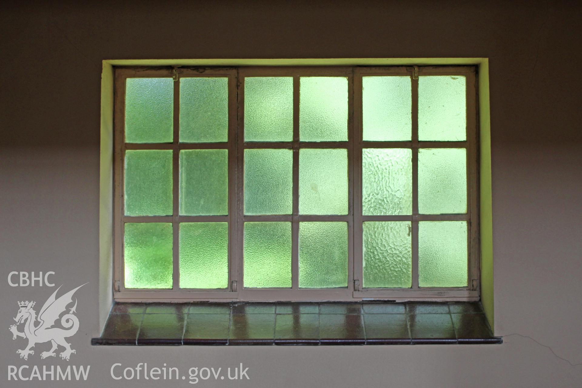 Trinity Chapel, Sketty, detail of rear window