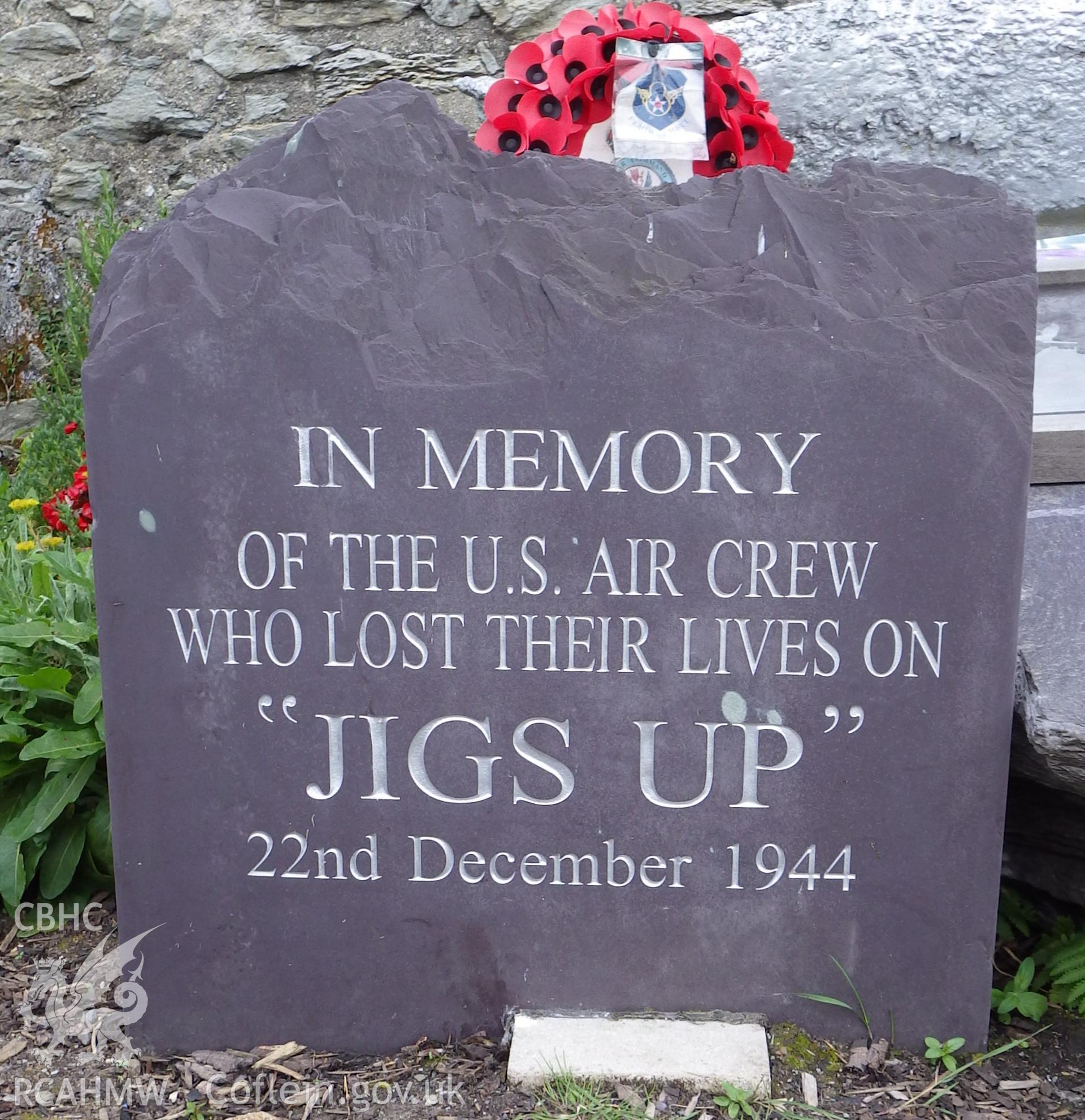 Nameboard featuring the crew whose lives were tragically lost