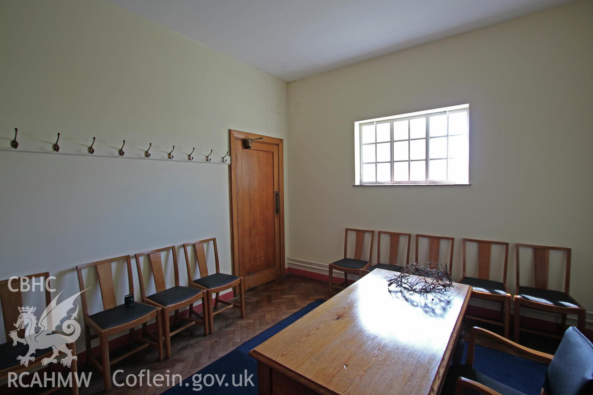 Trinity Chapel, Sketty, ministers room at west end of chapel looking south-east