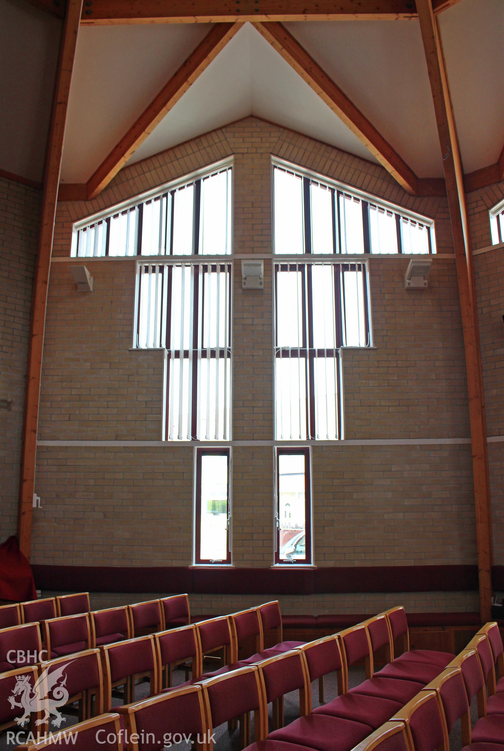 Manselton URC Chapel, Swansea, detail of east window