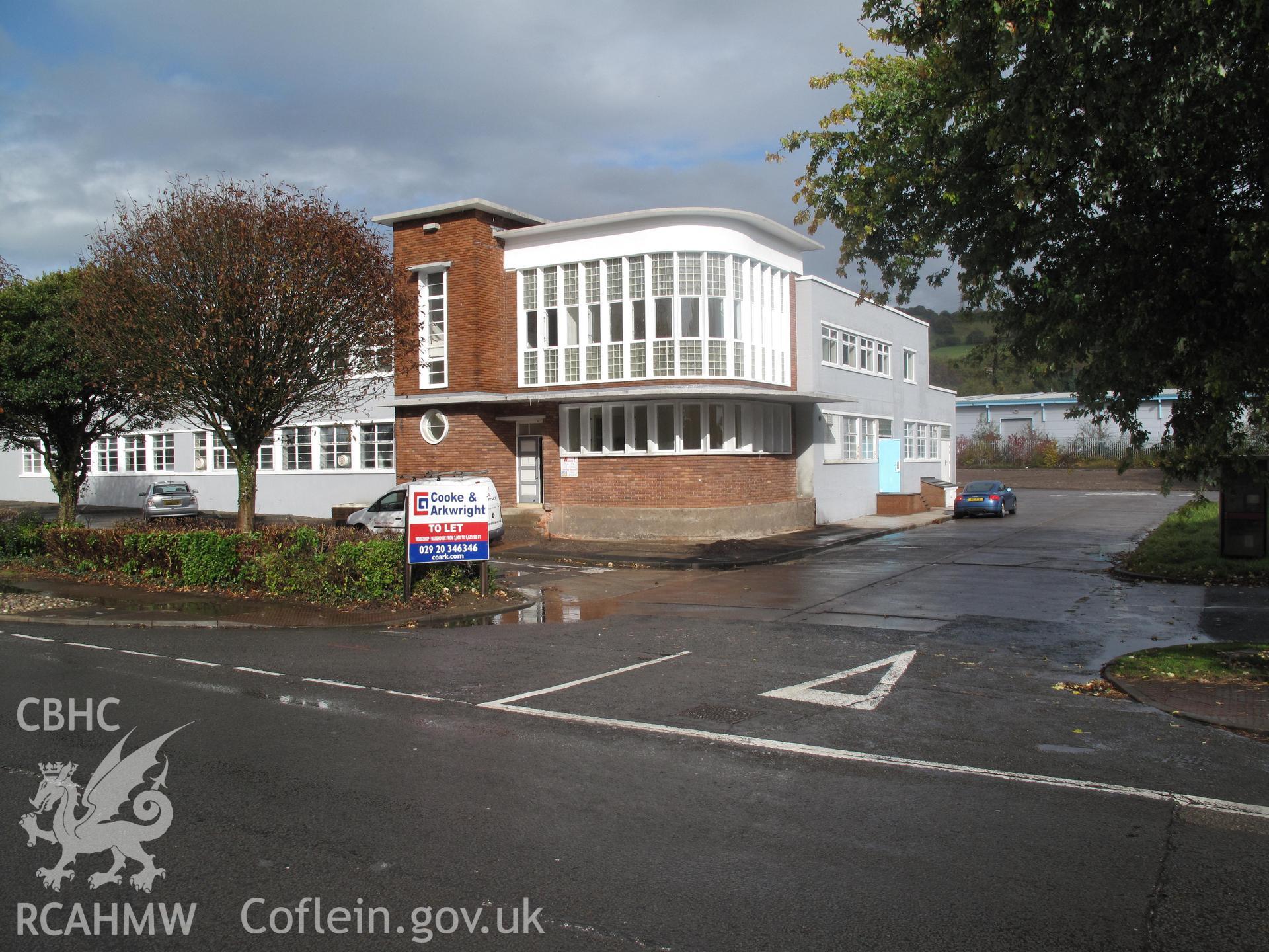 Post-Second World War building at ST 1105 8629, Treforest Trading Estate, from the south.