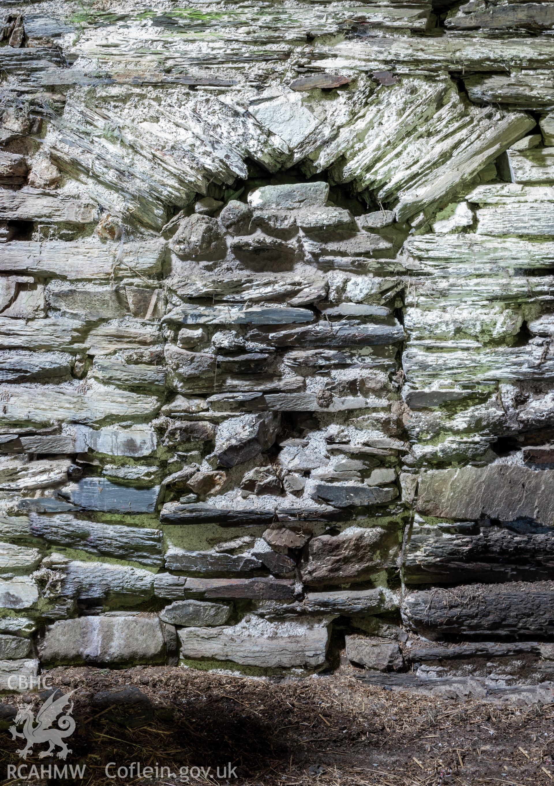 Blocked door into house from attached barn