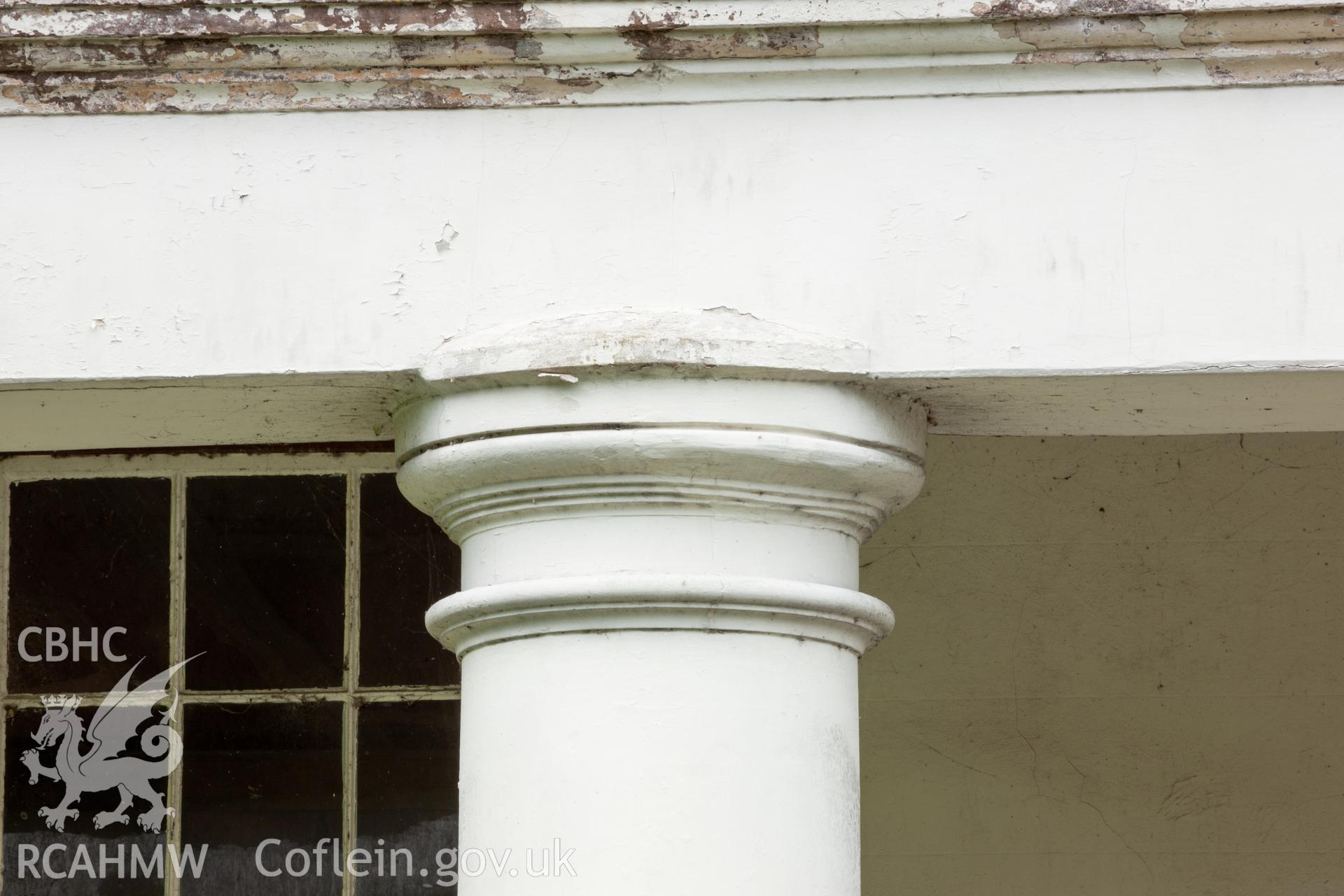 Detail of capital on round column