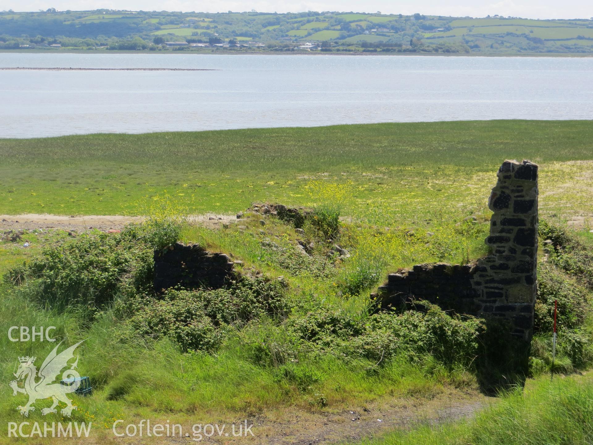 View from the north; 1m scale to right of picture.