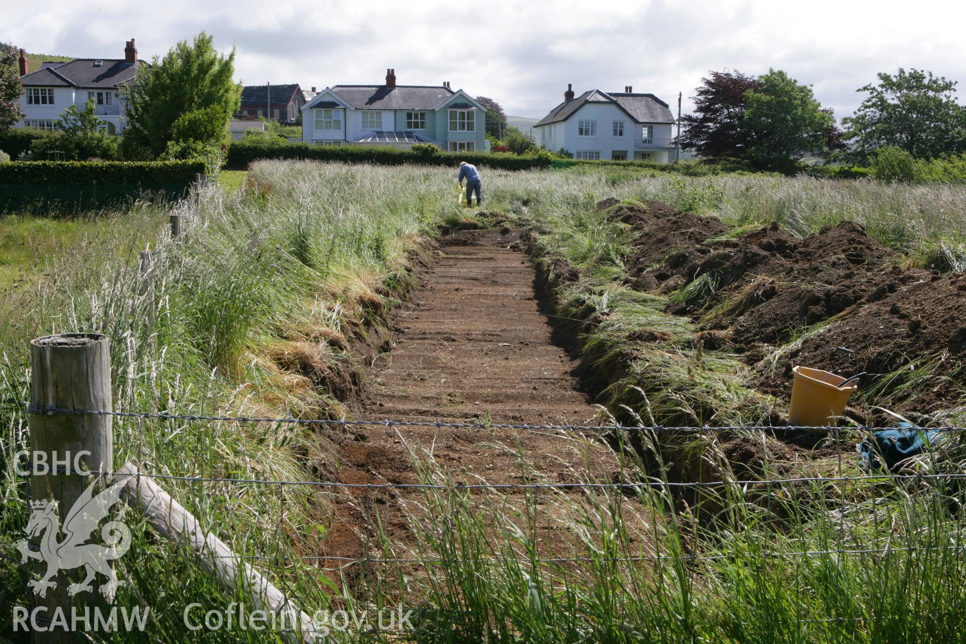 Llandre Barrow Cemetery, Pant y Peran, evaluation excavations by Dyfed Archaeological Trust