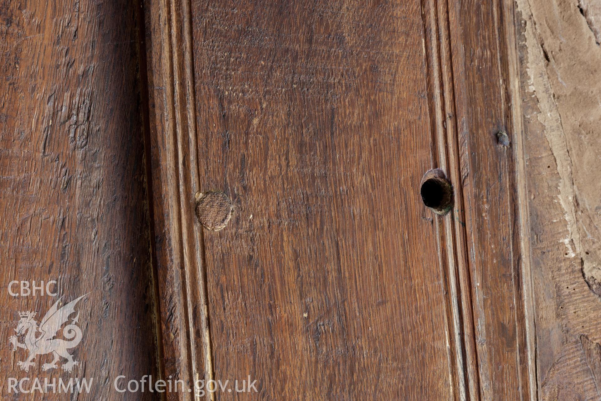 Detail of decoration on panelling