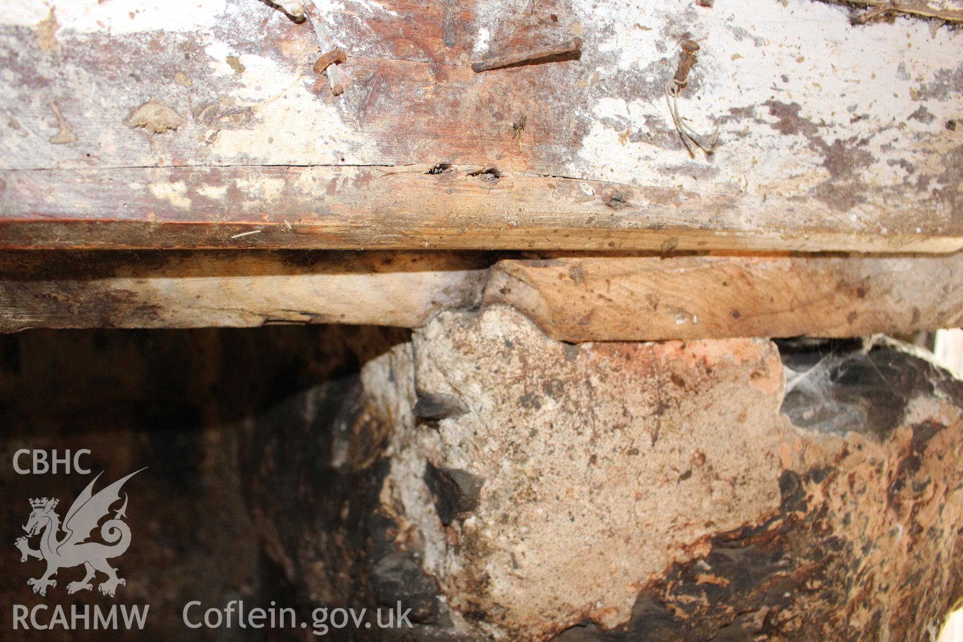 Interior; stepped hollow stop and chamfer of bressummer