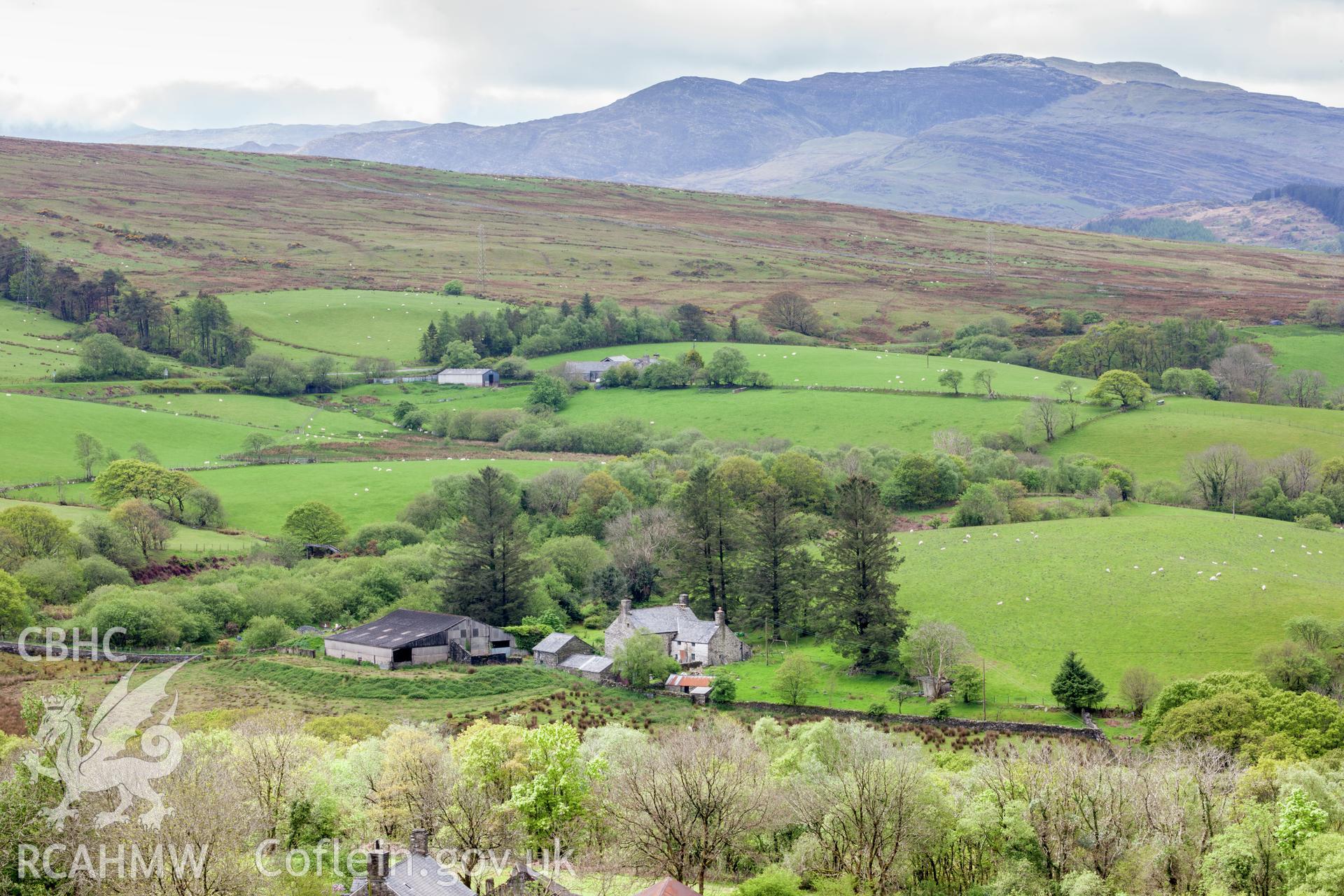 Distant view from the north northeast