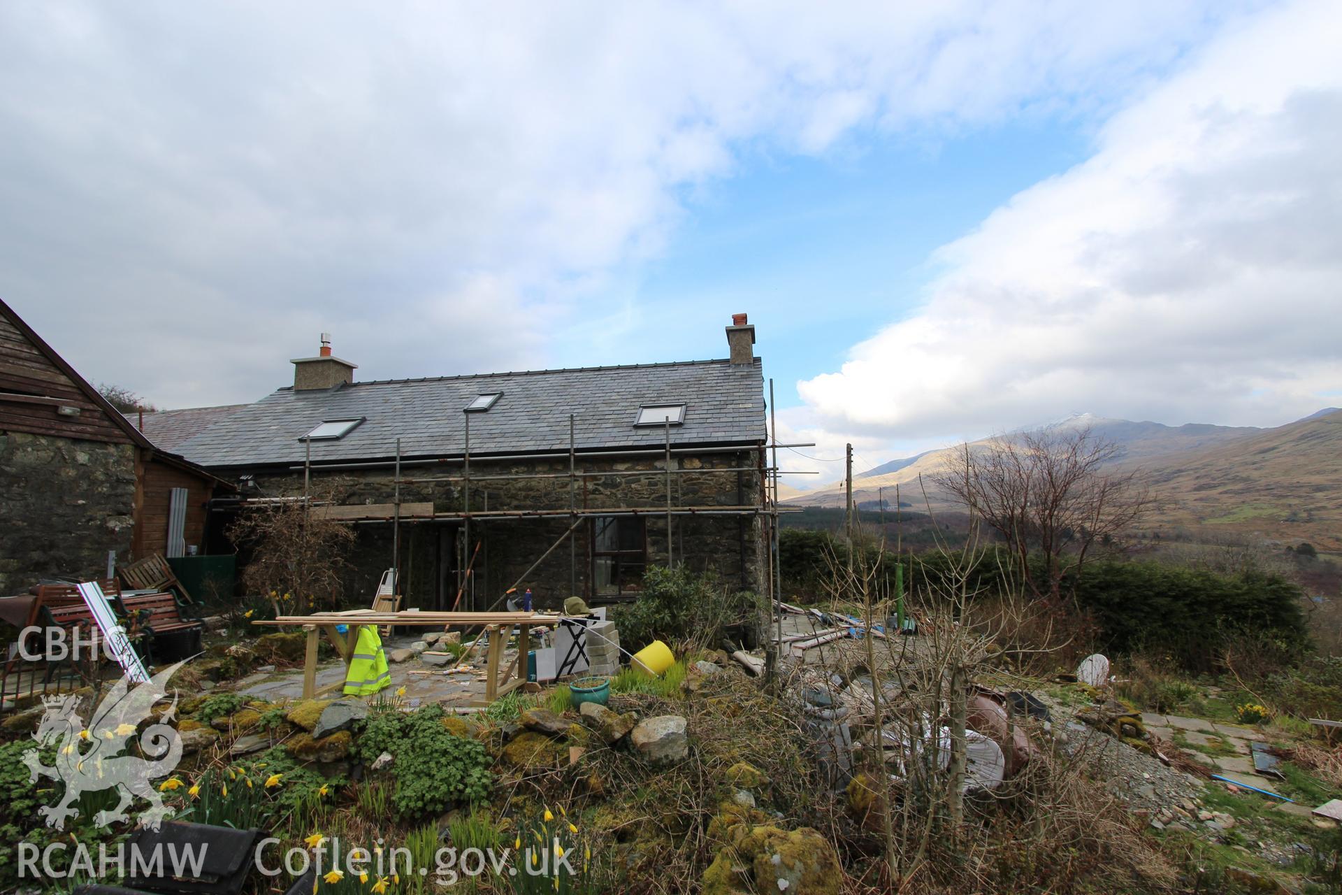 Exterior: south elevation, with Snowdon in background