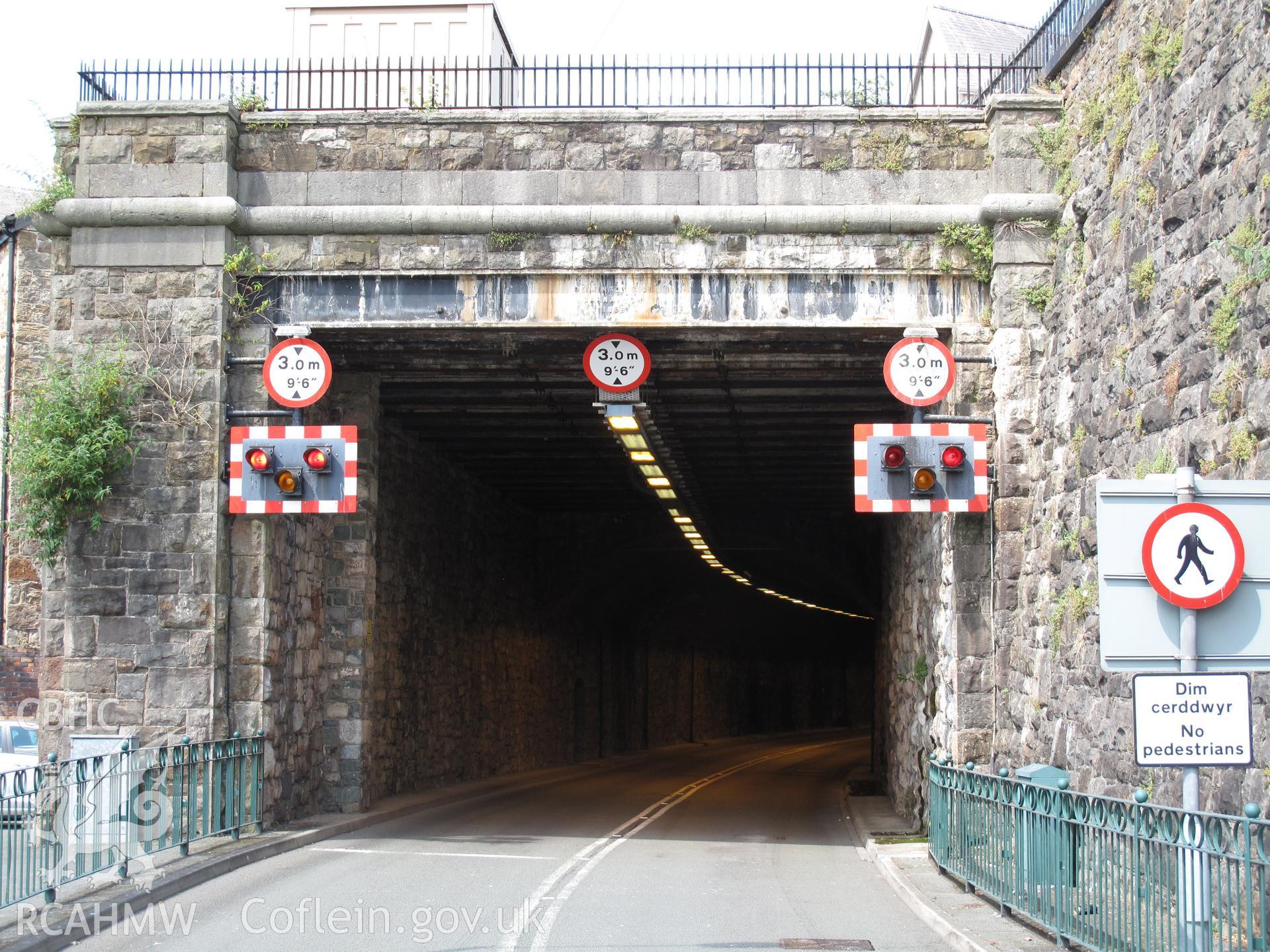 South portal of St Helen's Road tunnel, Caernarfon.