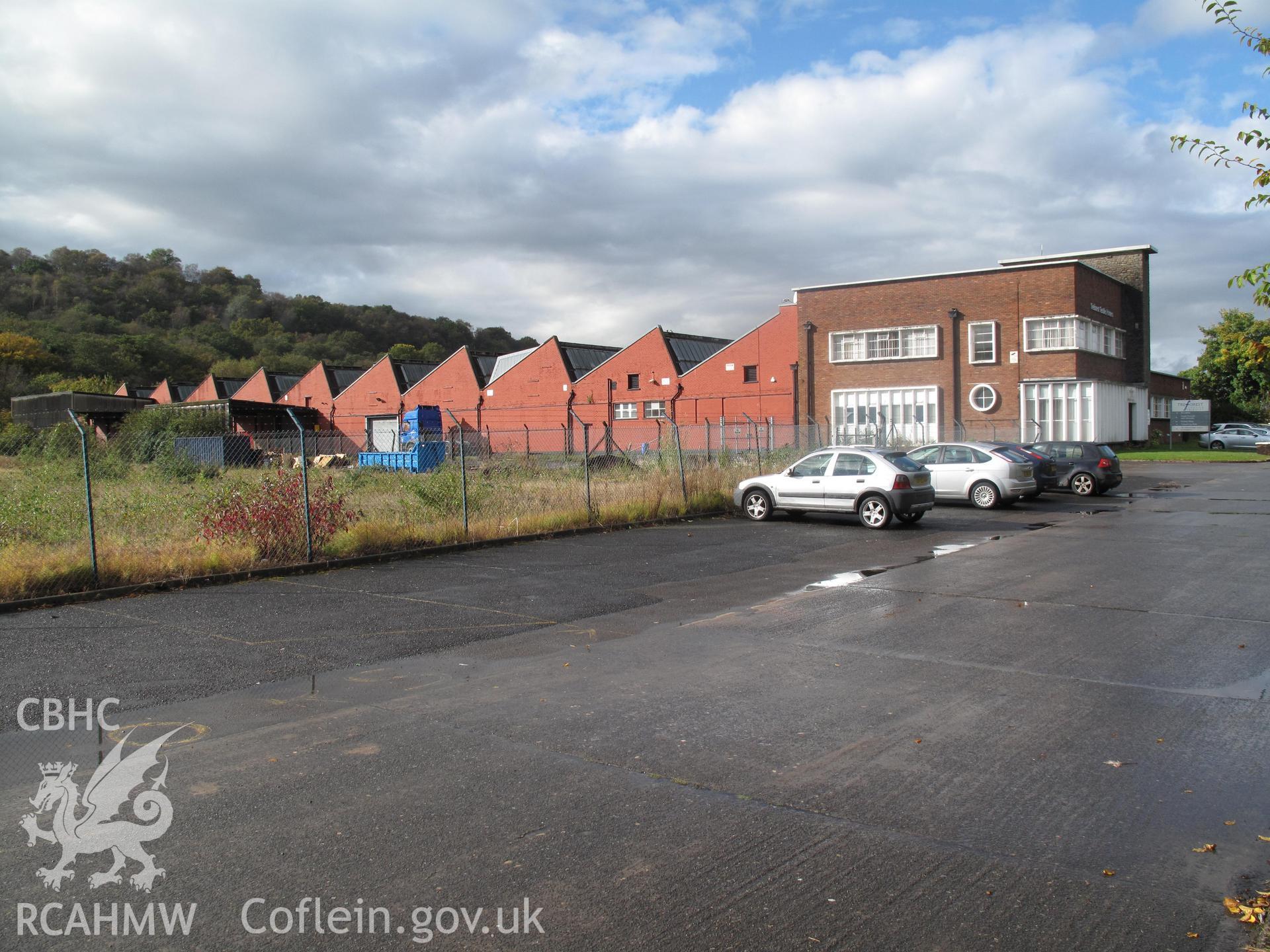 Post-Second World War building at ST 1089 8628, Treforest Trading Estate, from the east.