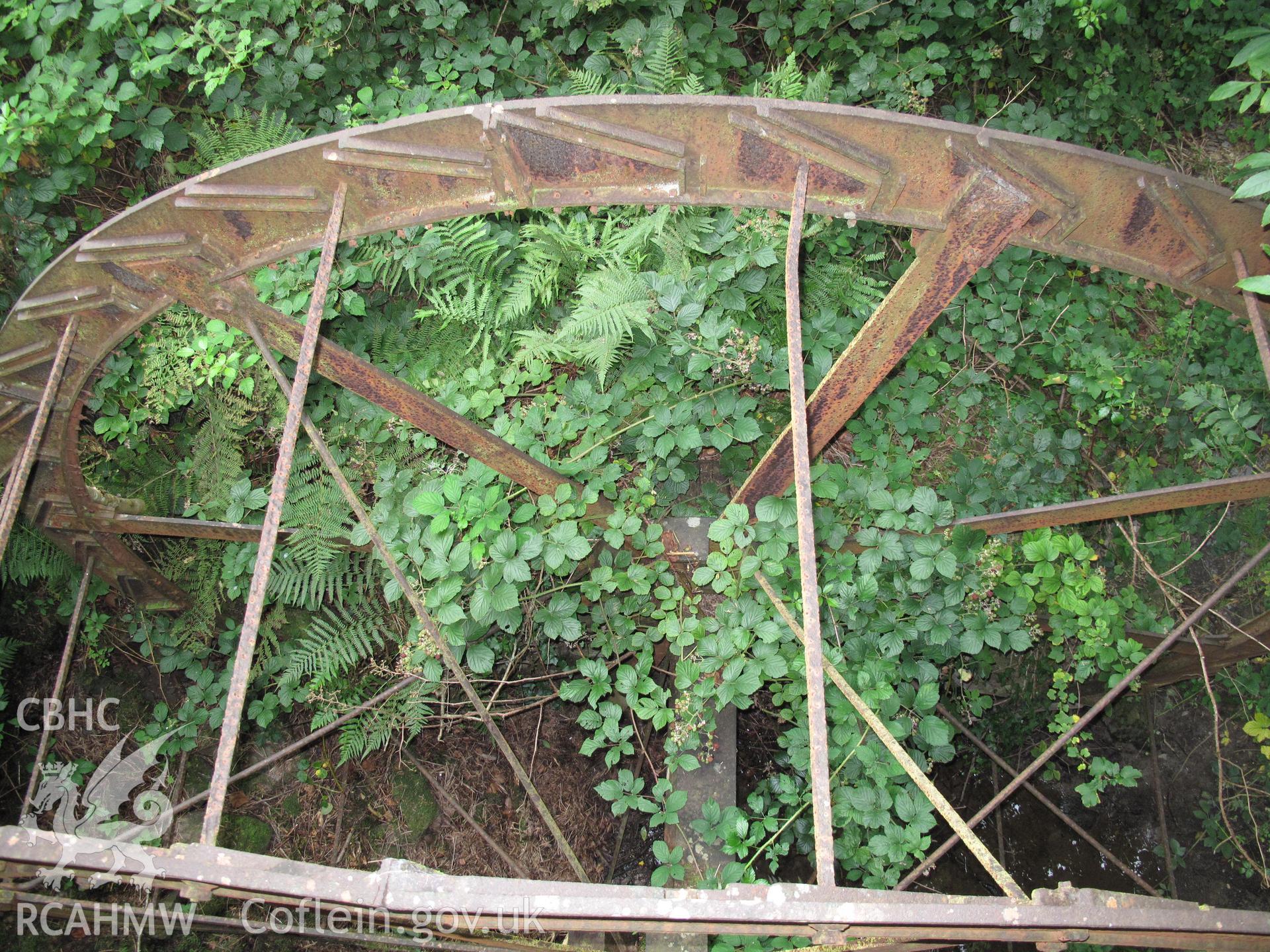 Detail of waterwheel, Bont-goch corn mill.