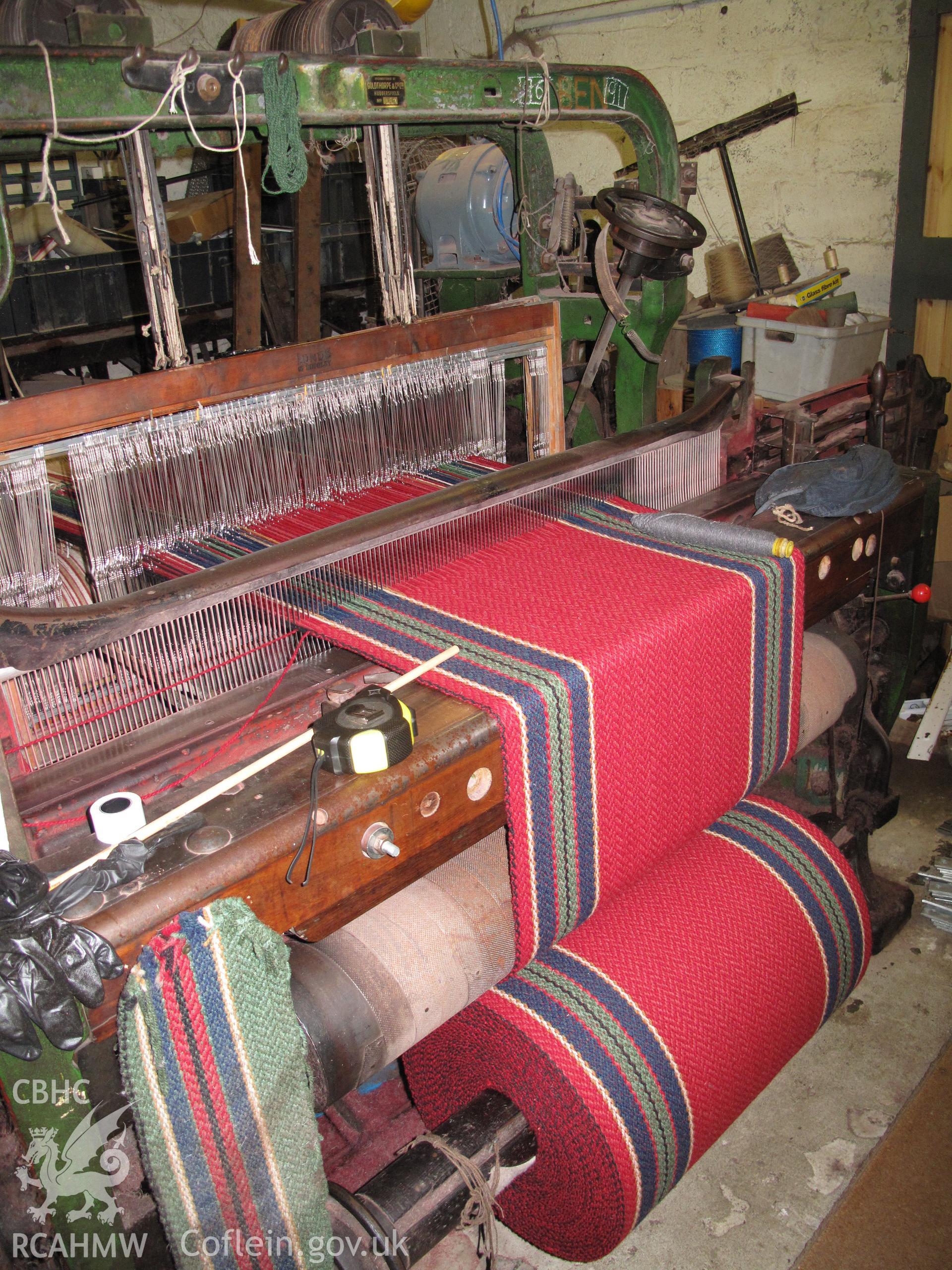 Weaving loom, Solva Woollen Mill.
