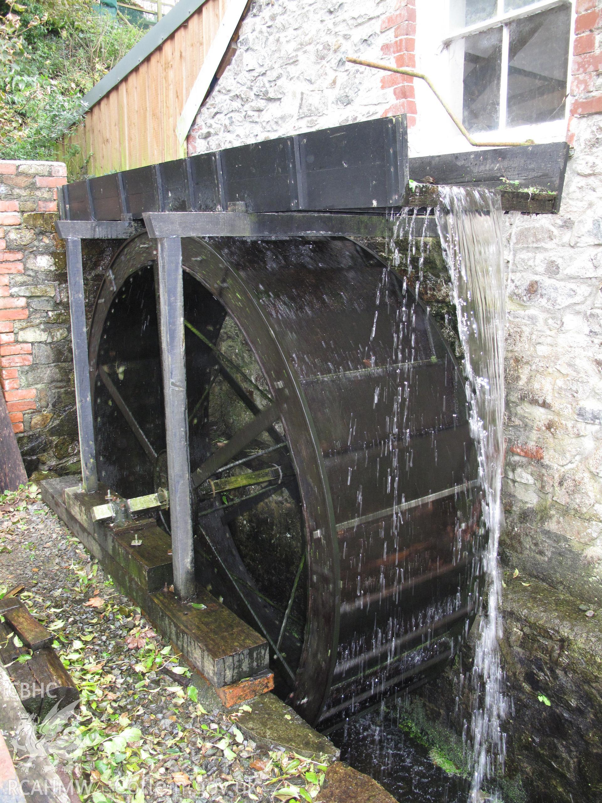 Overshot waterwheel, Solva Woollen Mill.