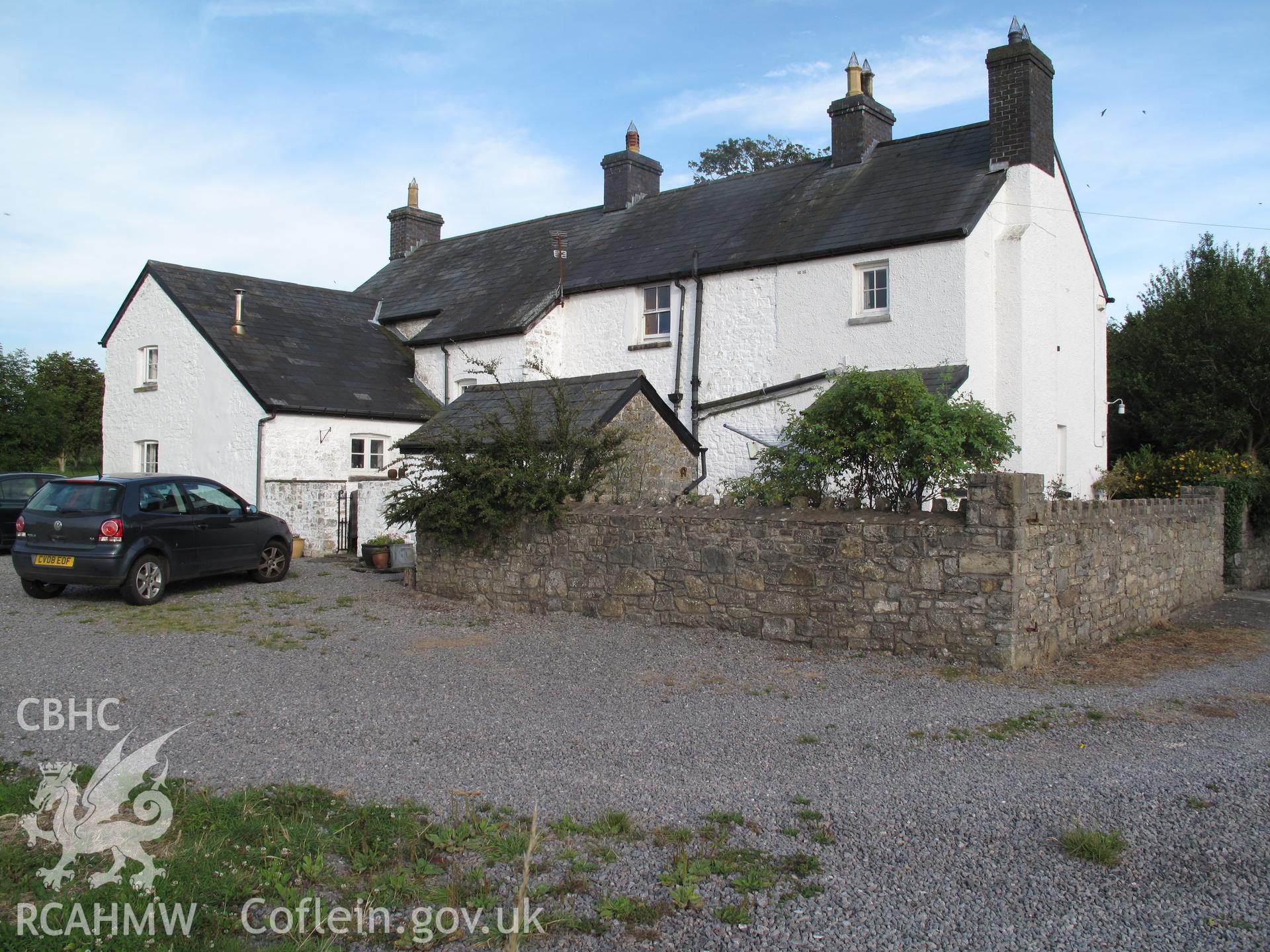View from the northwest of Moorshead Farmhouse, Sigingstone.