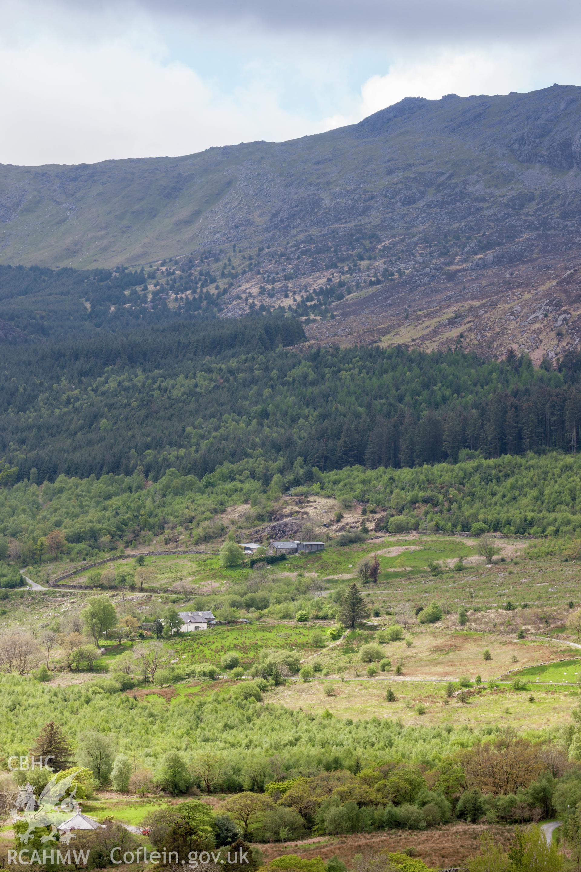 Distant view from the east northeast