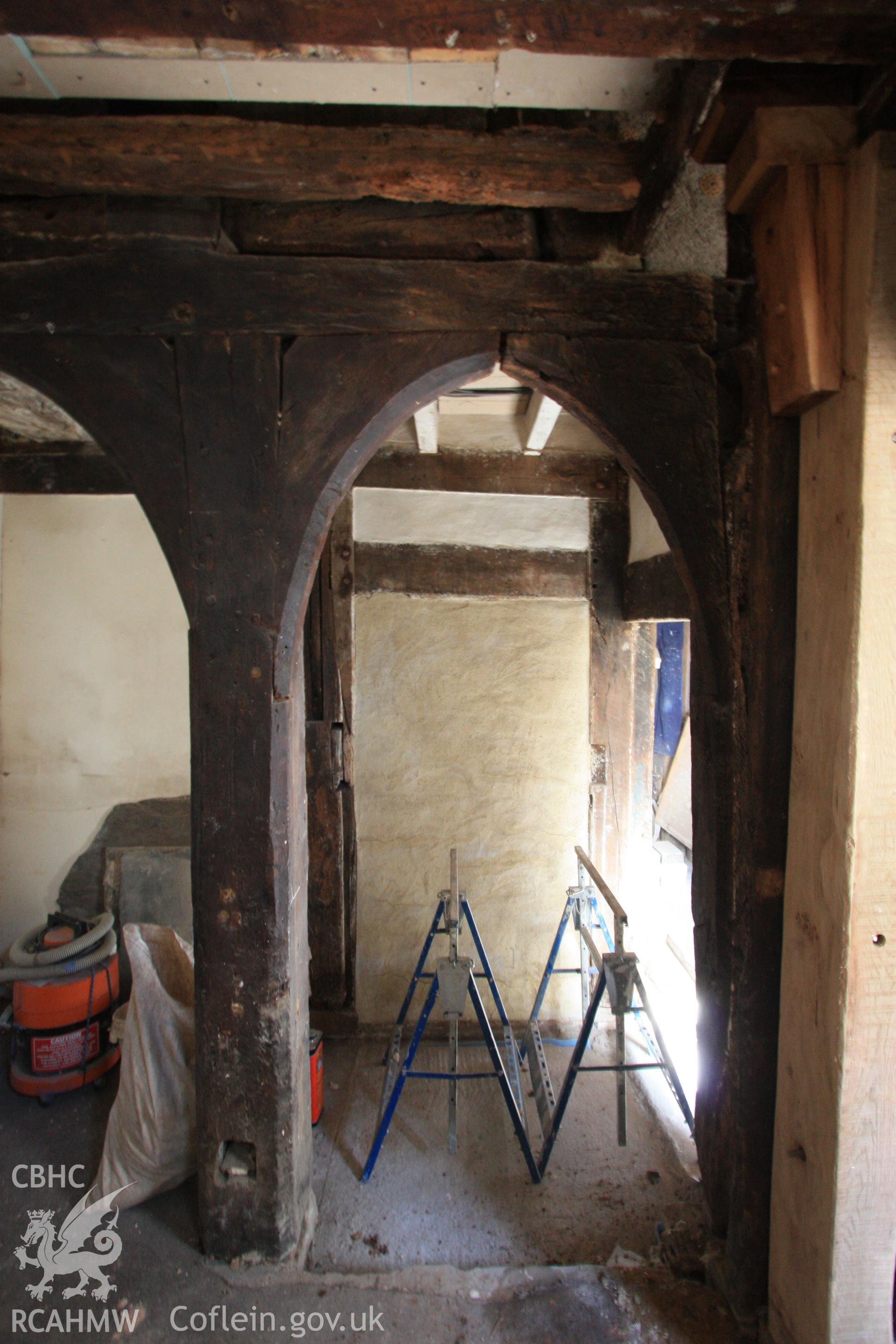 Interior: 15th century two centred arched doorway.