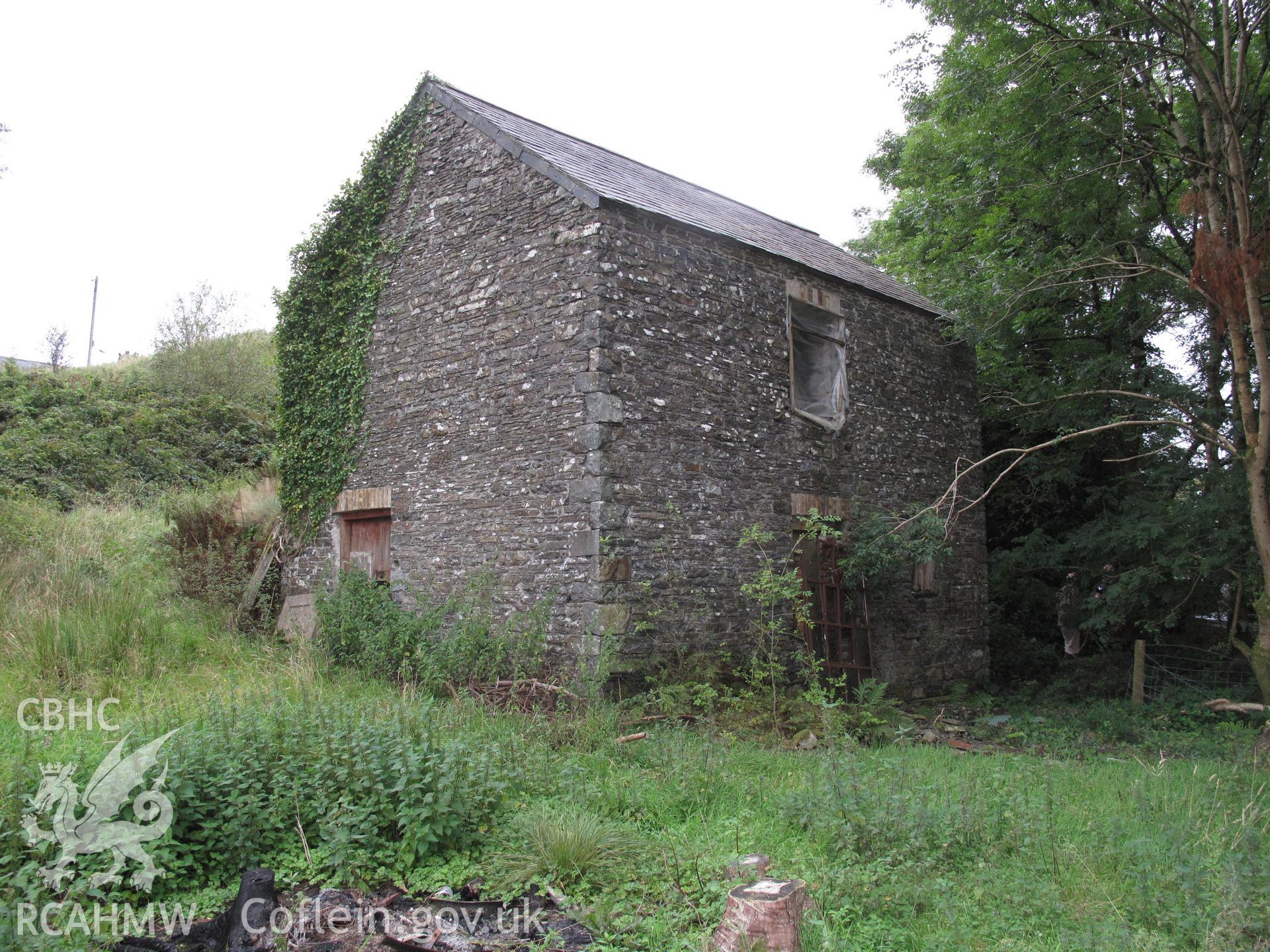 View of Bont-goch corn mill from the west.