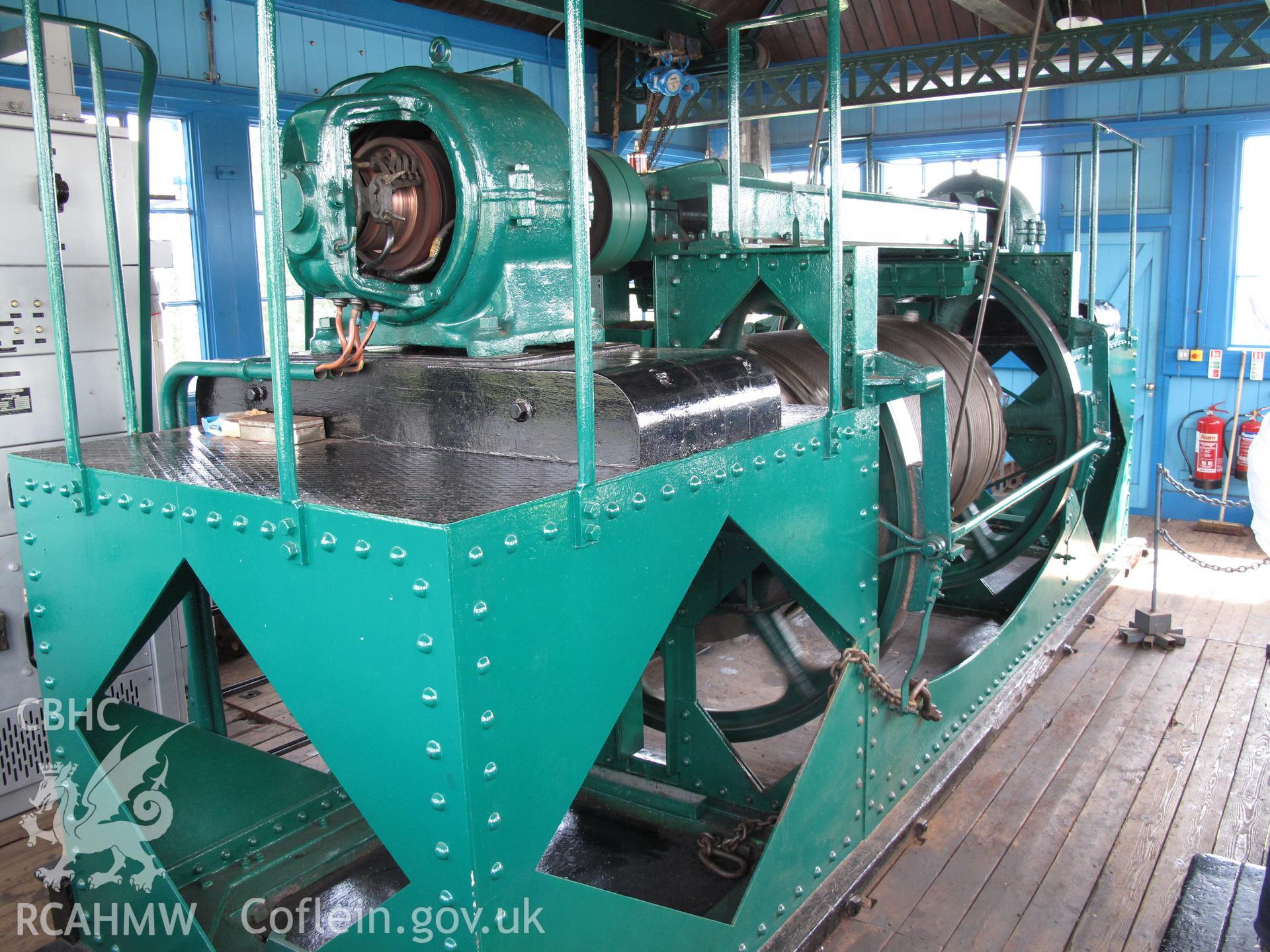 Interior of the winder house, Newport Transporter Bridge.