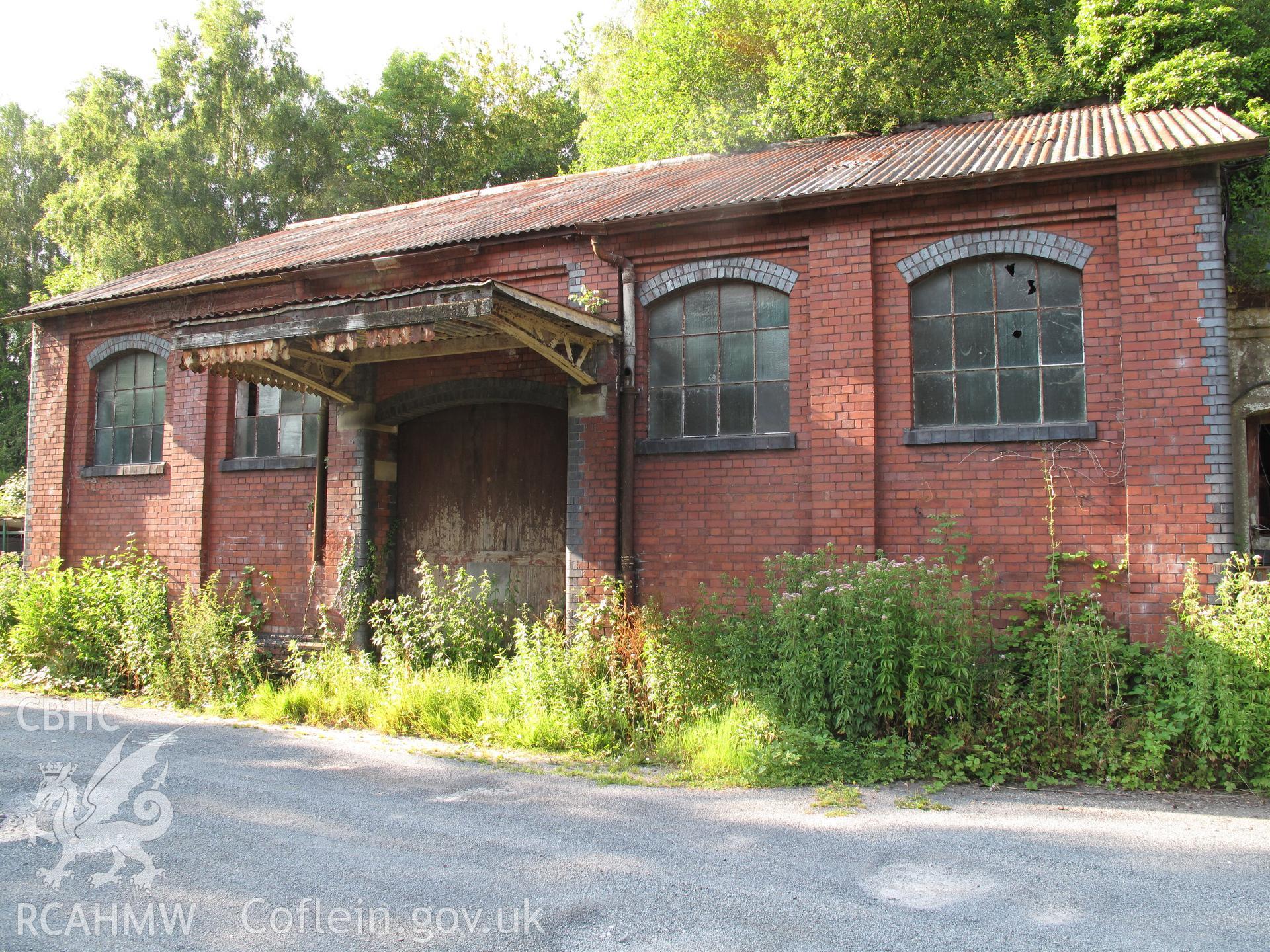 South elevation of Usk Railway Goods Shed.