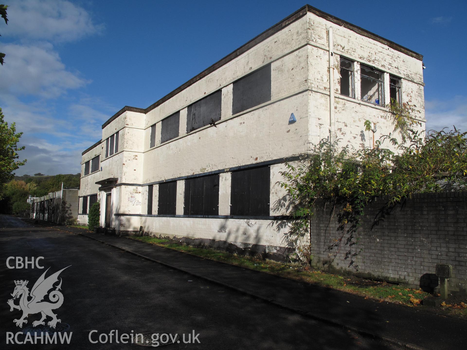Ministry of Labour Training Centre, pre-1943, at ST 1089 8659, Treforest Trading Estate, from the southwest.