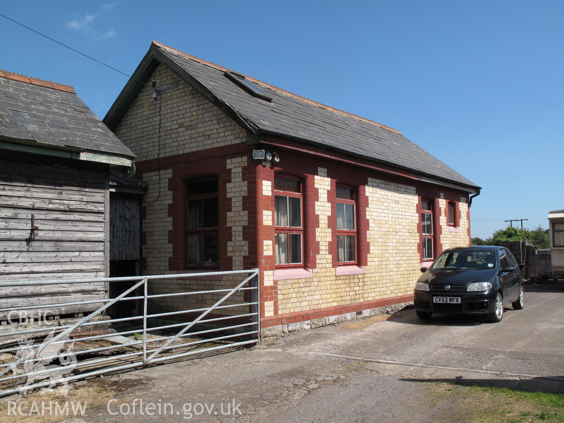 View from the northwest of St Mary Church Road Railway Station main building.