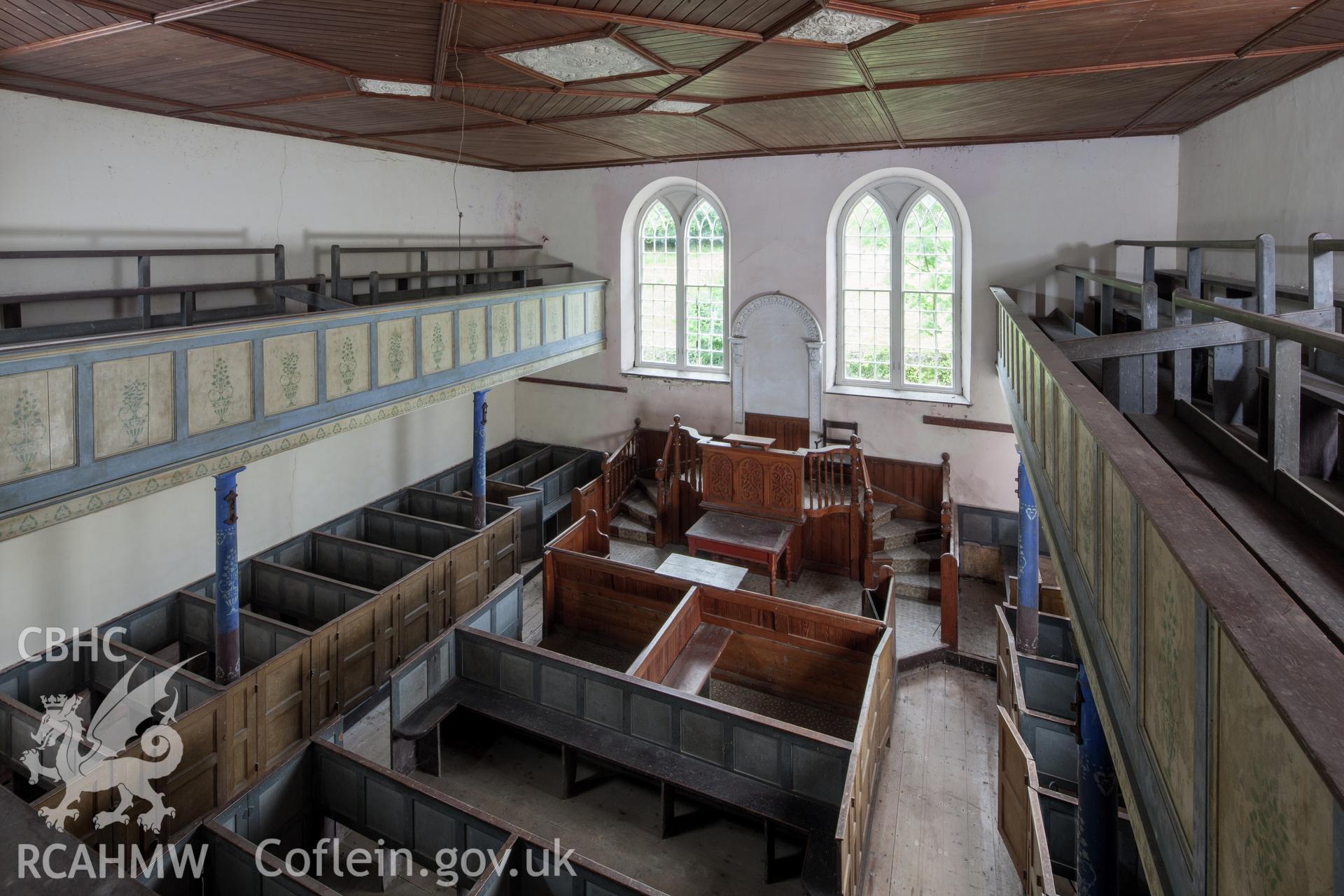 Interior looking west from the gallery