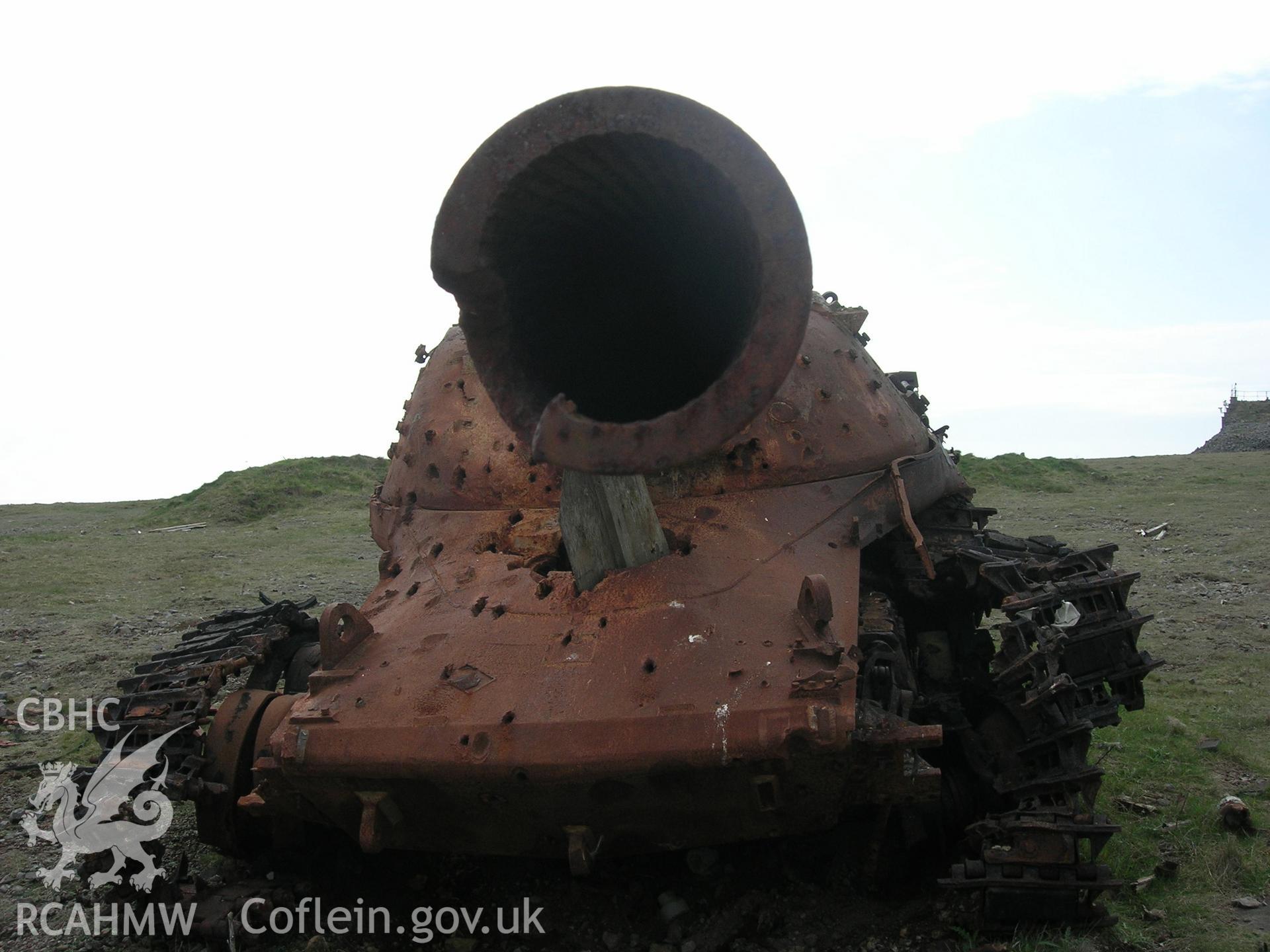 Looking down the gun barrell of Tank 1