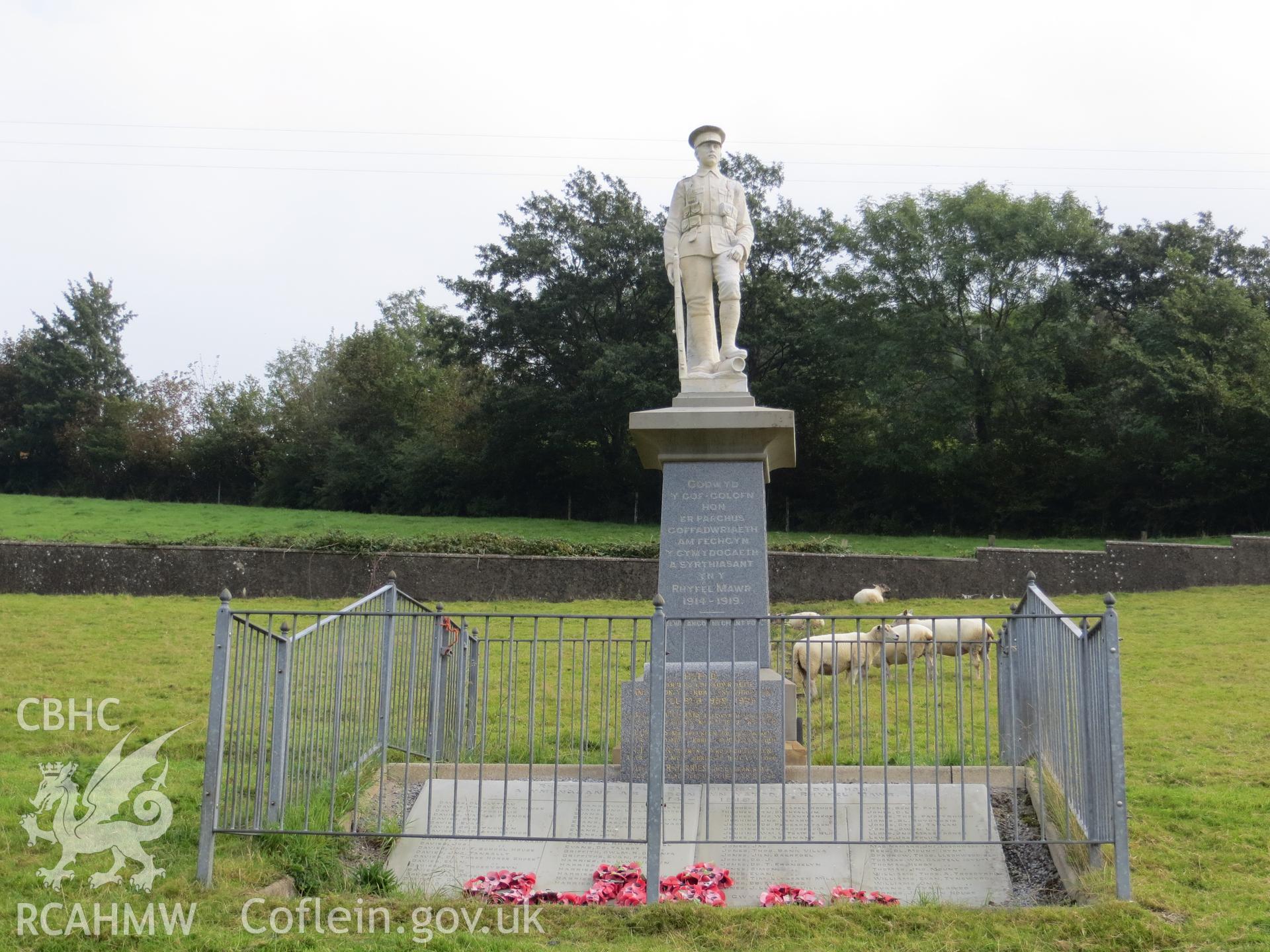 Monument setting from the west.