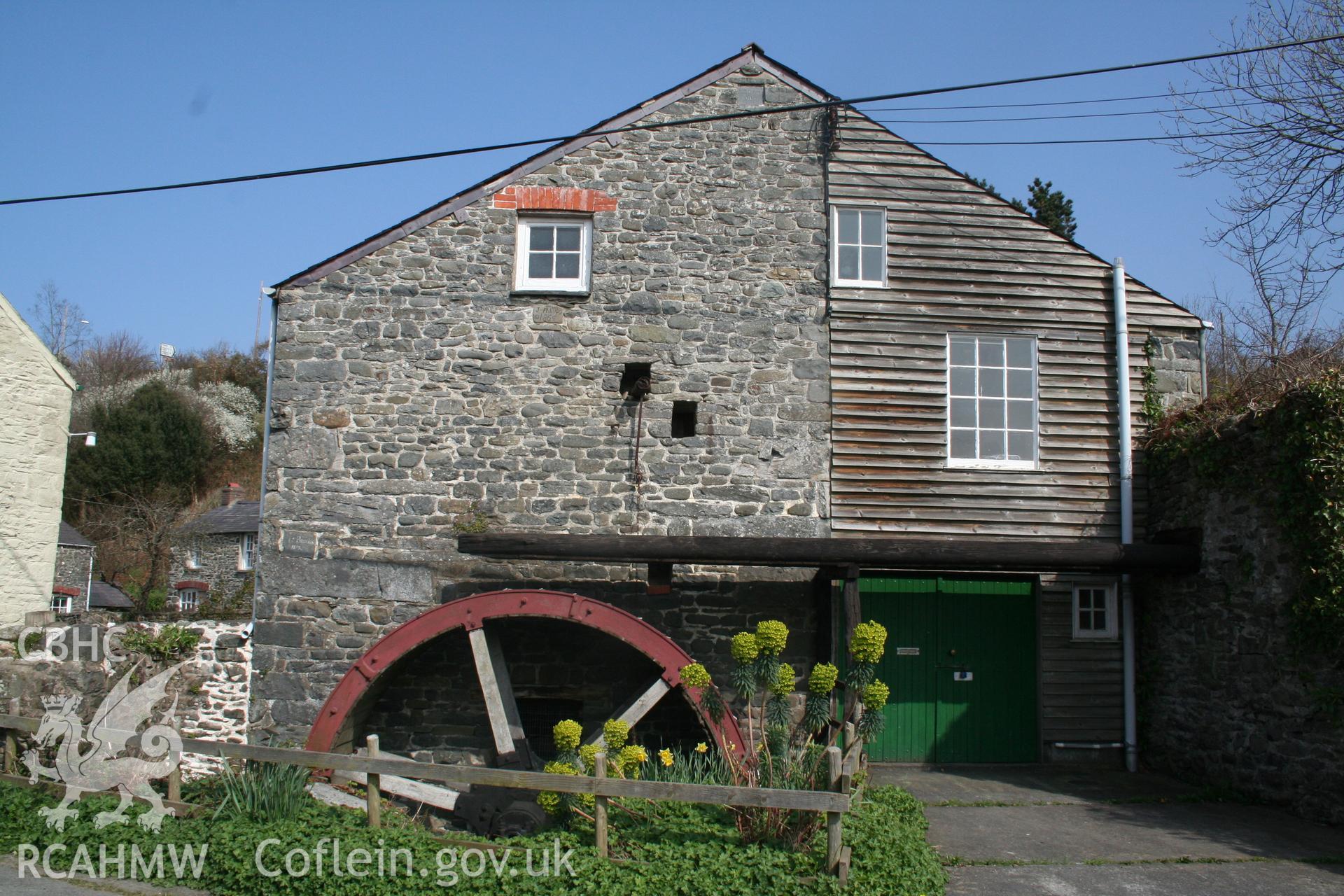 South-west gable end of mill building.