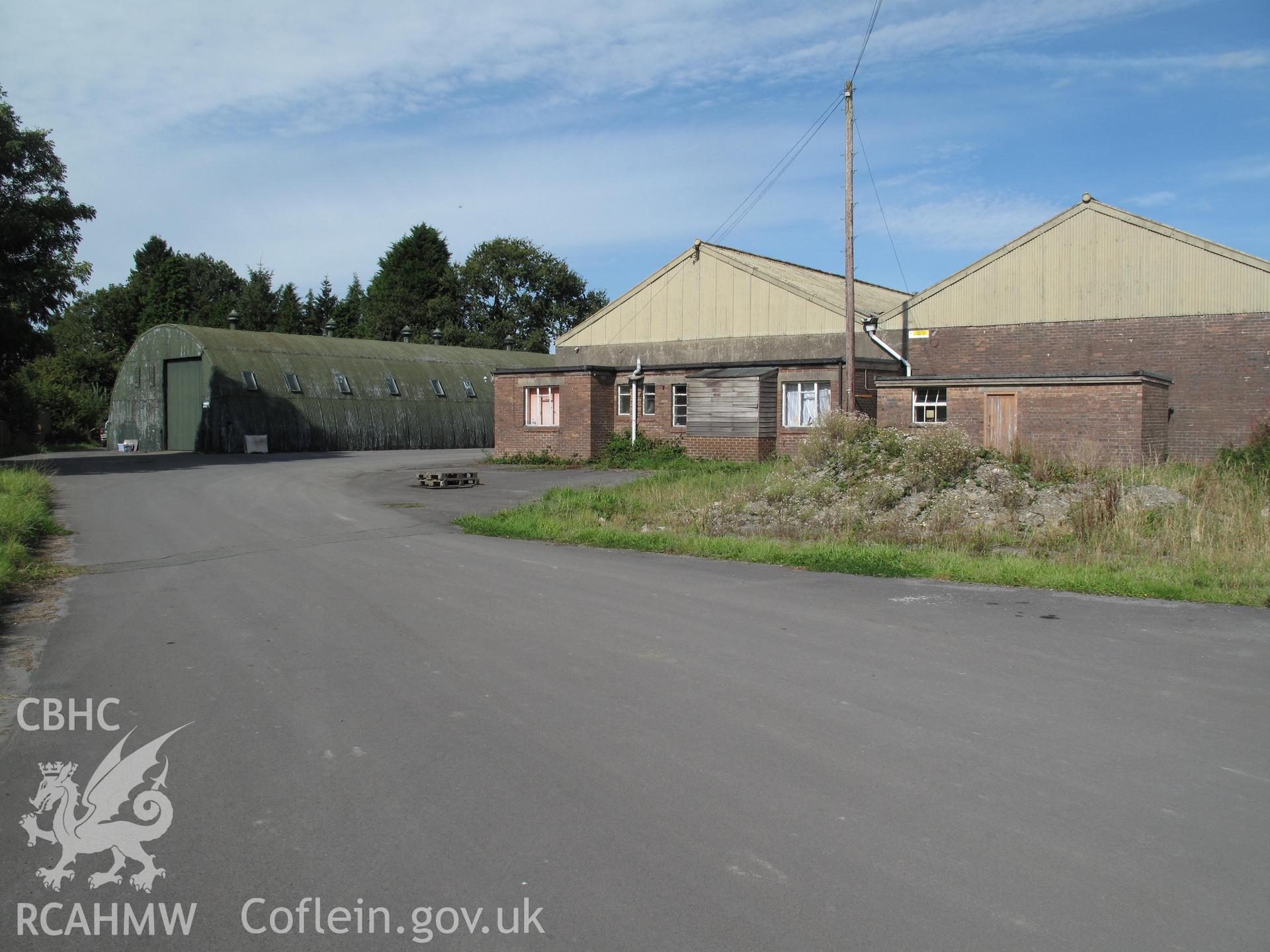 View of Llandovery buffer depot buildings from the south.