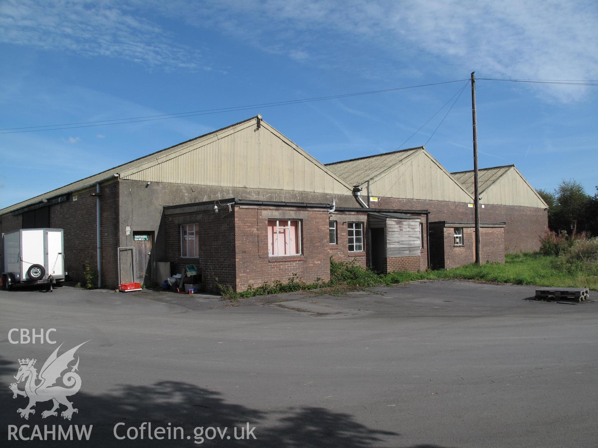 View of the main building at Llandovery buffer depot from the west.