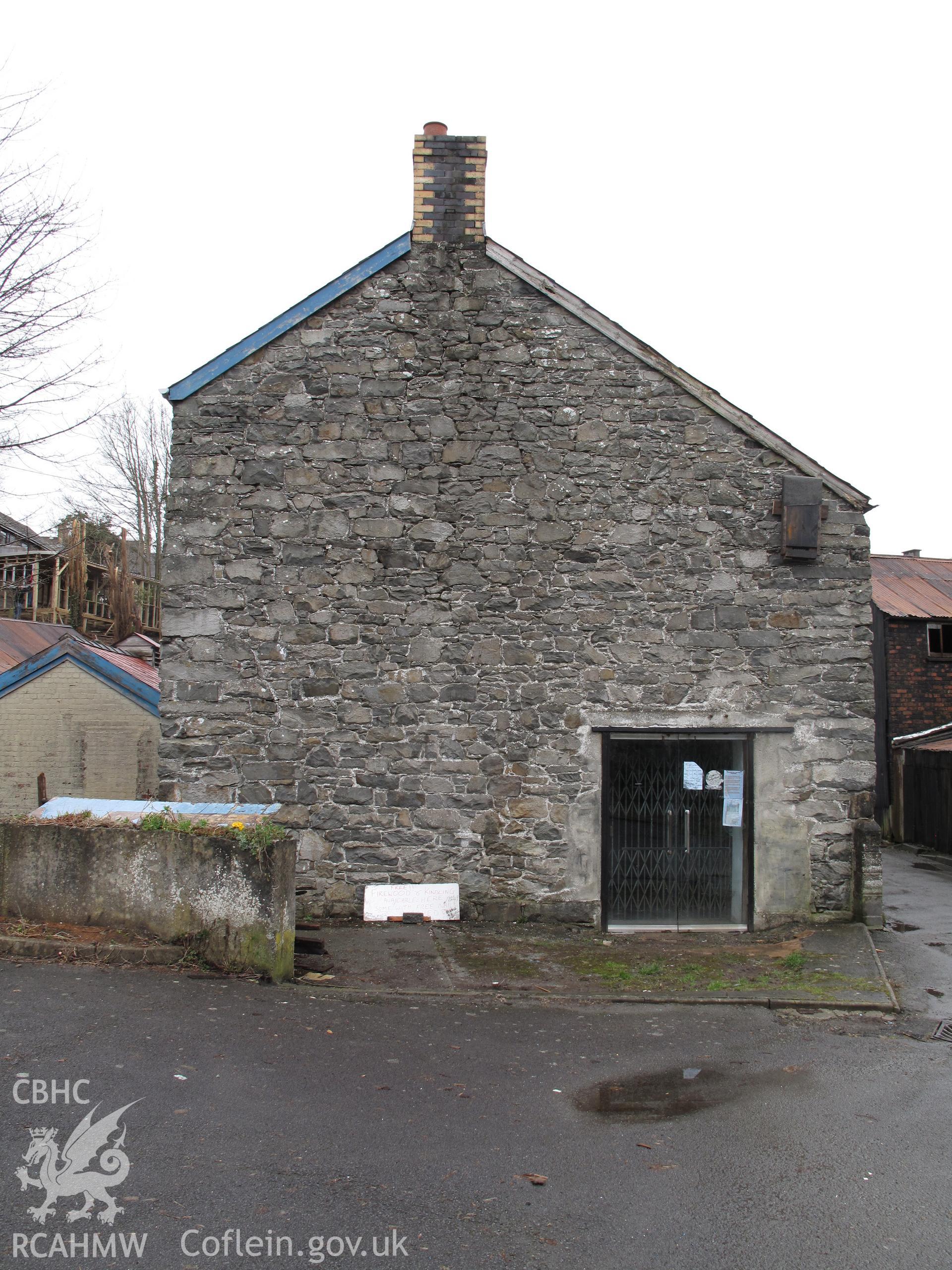 View from the west of Castle Leather Works, Rhayader.