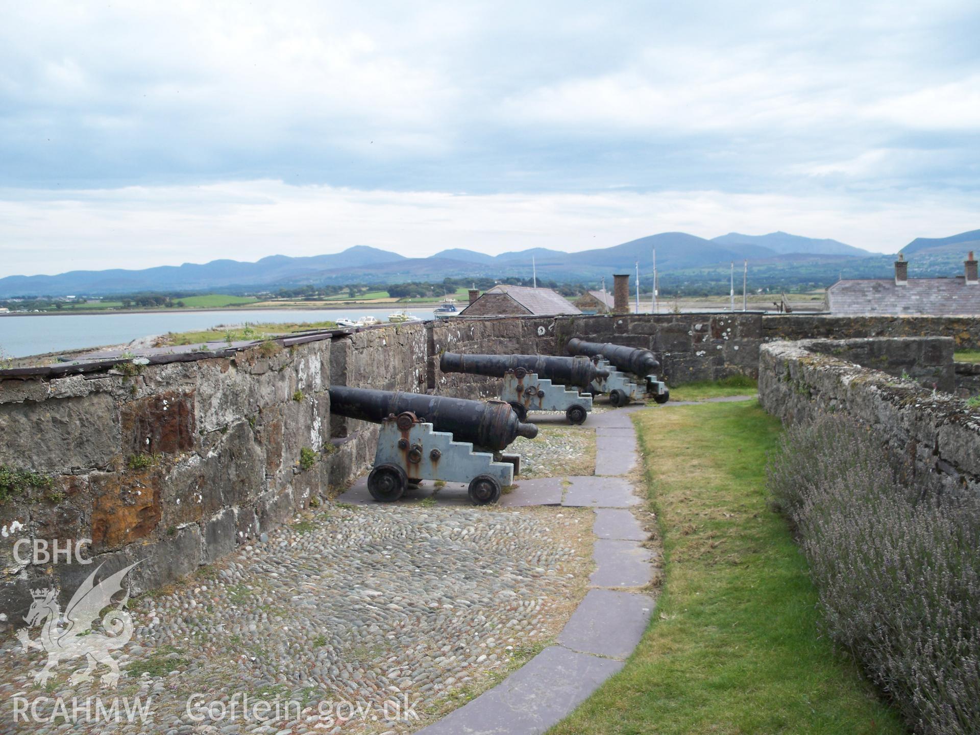 Gun emplacements on eastern side