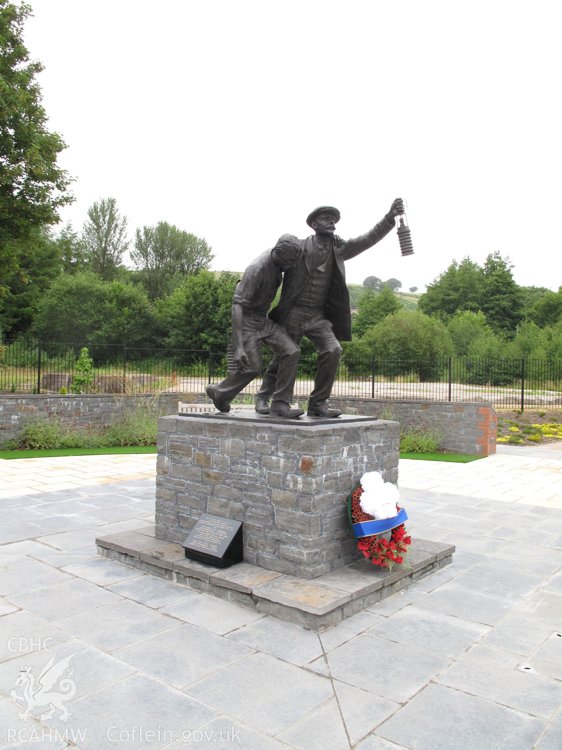 View from the southeast of the National Mining Memorial, Senghenydd.