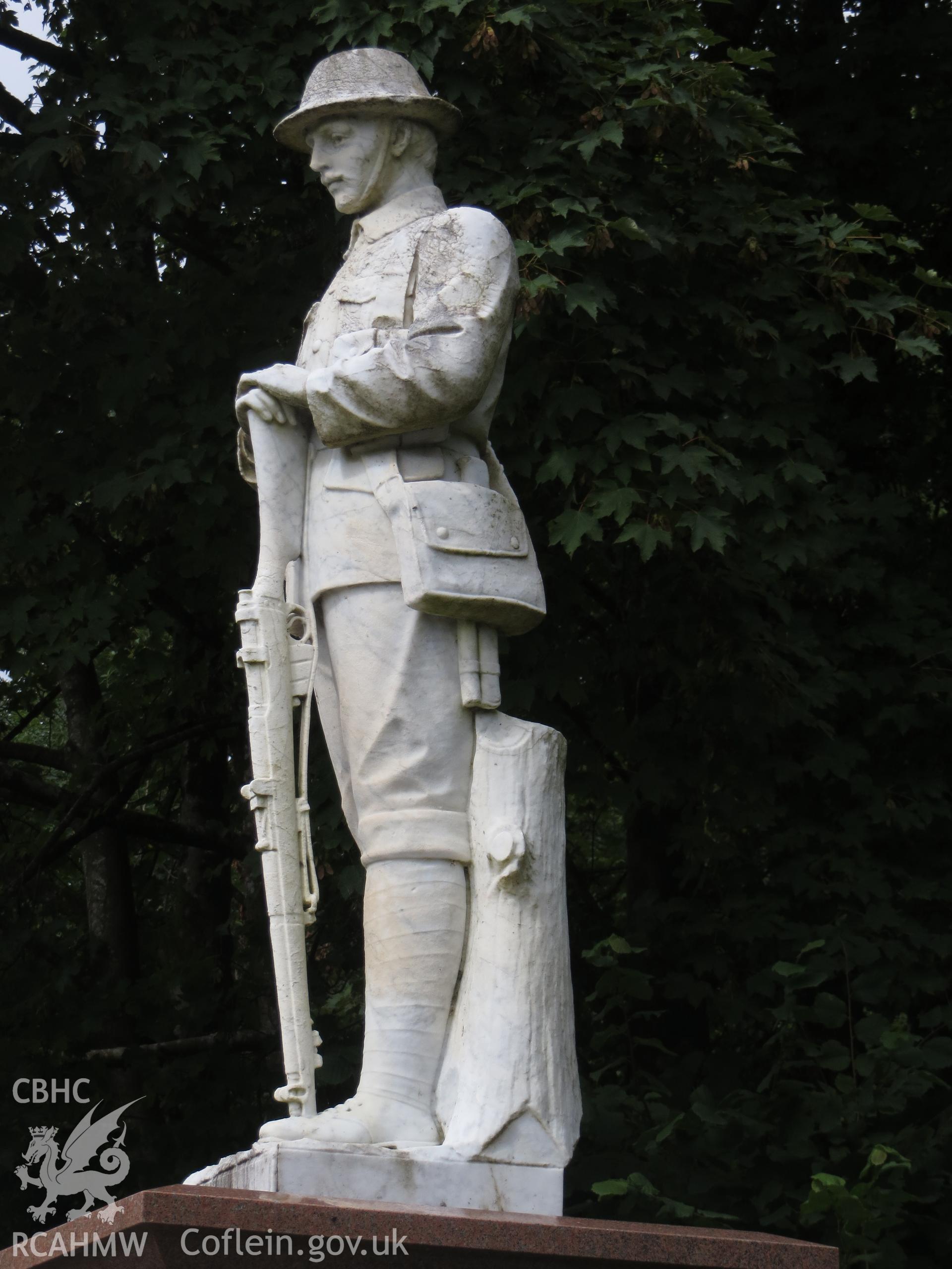 Marble statue.
