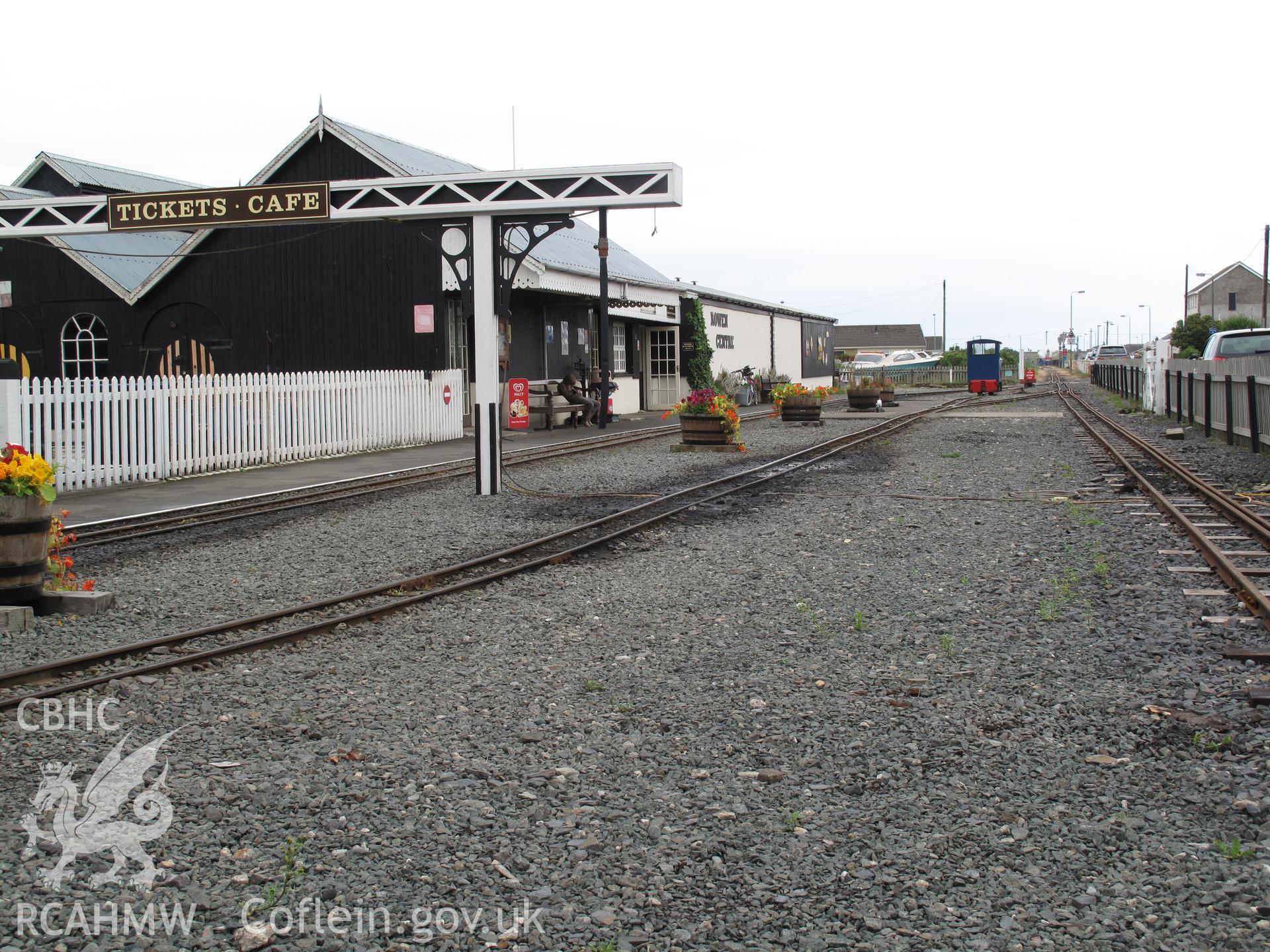 General view from the southeast of Fairbourne Station, Fairbourne Railway.