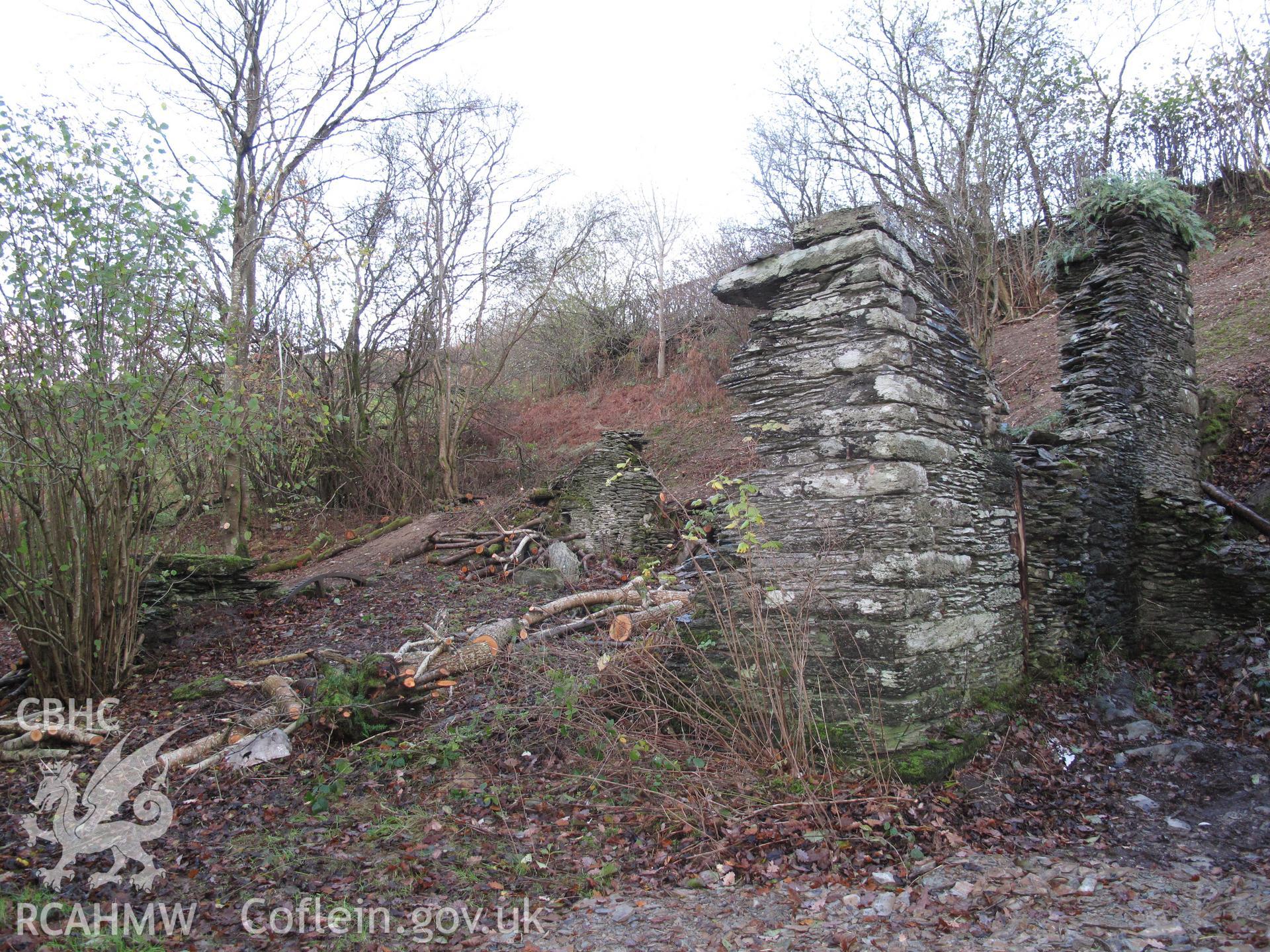 View from the south of Fron Factory, Rhayader.