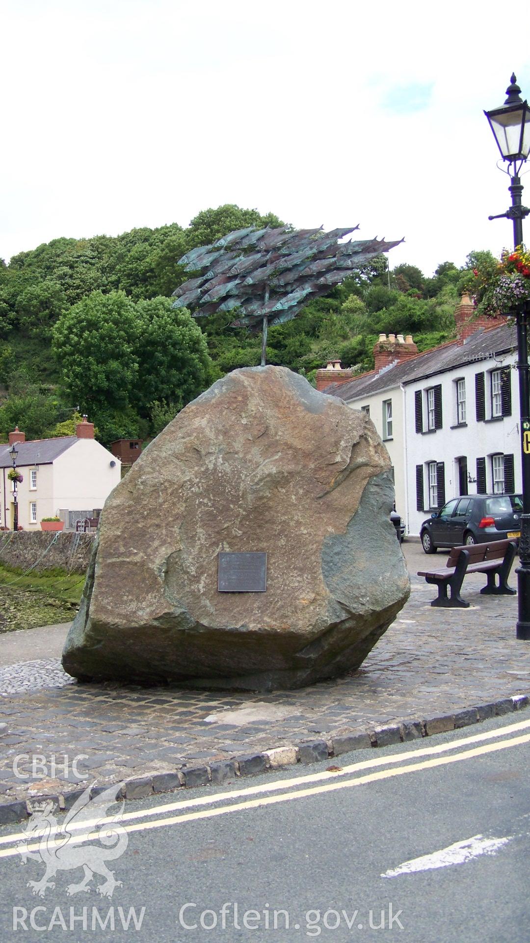 Herring sculpture at Lower Fishguard